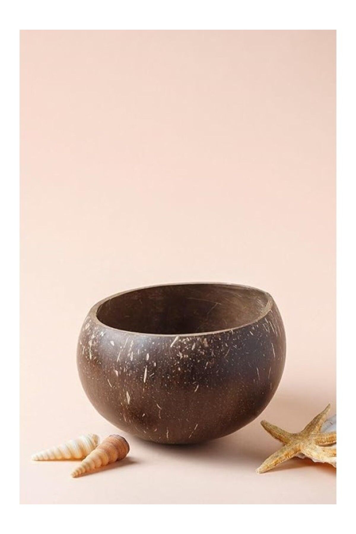ShopZum Kuru Yeşil Jumbo Hindistan Cevizi Kasesi - El Yapımı Coconut Bowl - Atıştırmalık, Sos Ve Çerez