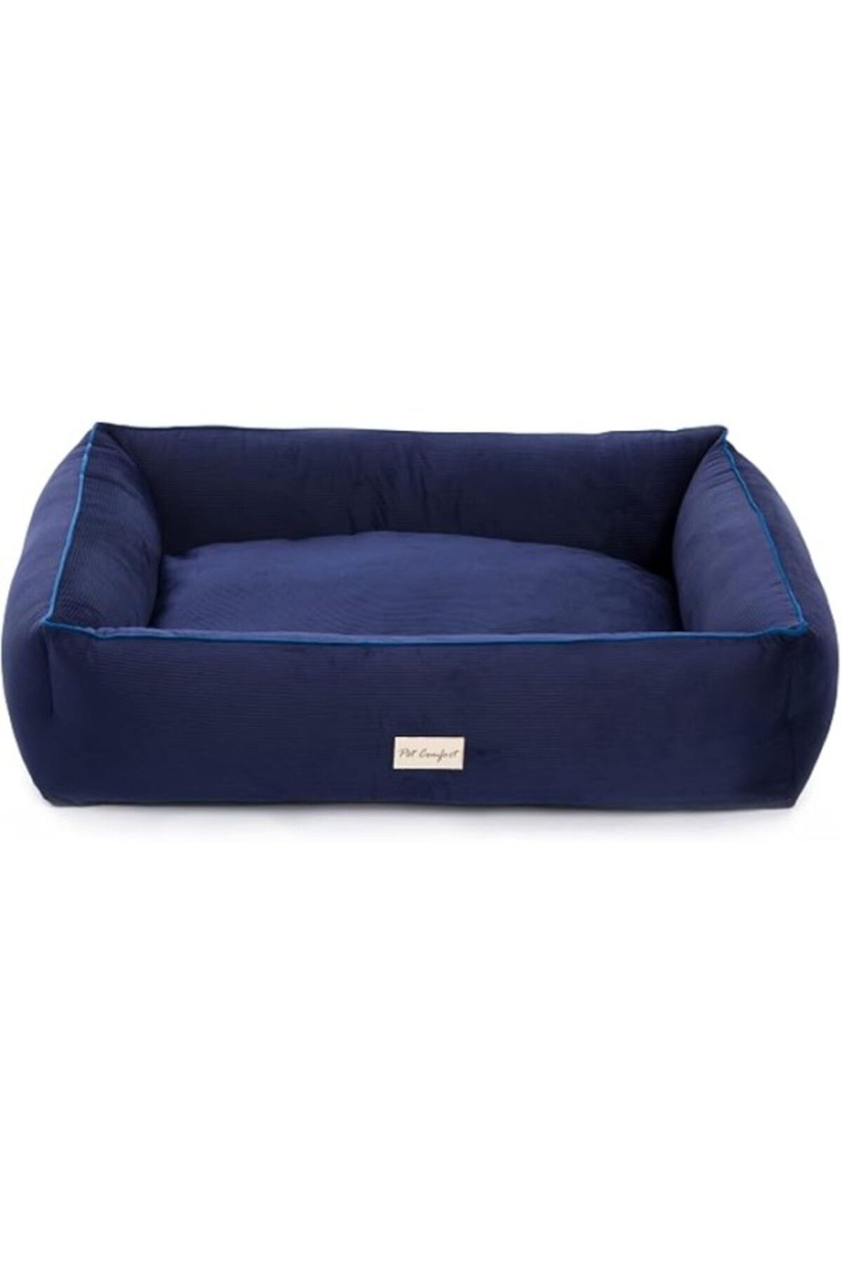 ShopZum Pet Comfort Golf Vita Lacivert Köpek Yatağı L 85X105Cm