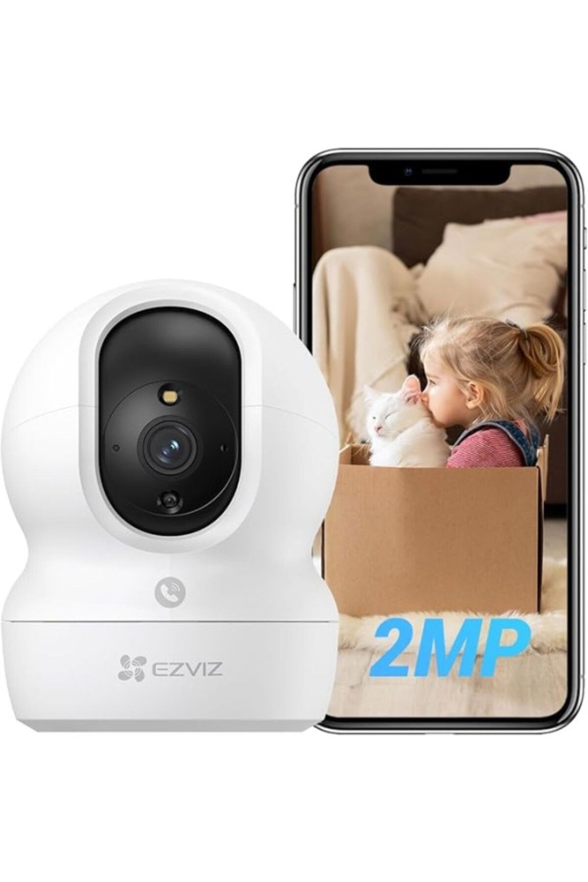 ShopZum Ezviz Cp1 Pro - 1080P Full Hd, Akıllı Hareket Takibi, 360° Dönüş, H.265, Çift Yönlü Ses, 10M Gece