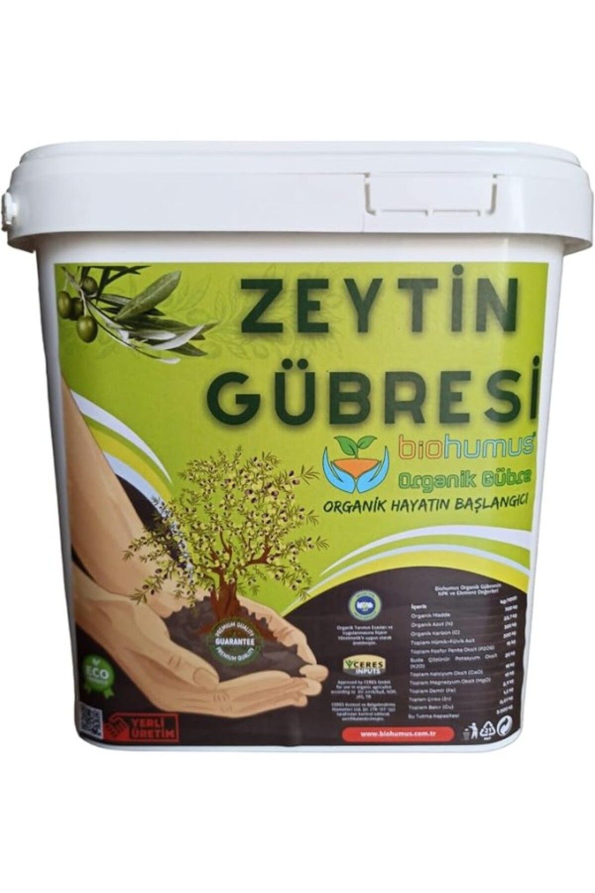 ShopZum Biohumus Zeytin Için, Organik Gübre, Organik Sertifikalı, Kök Geliştirici, Toprak Düzenleyici, Bit