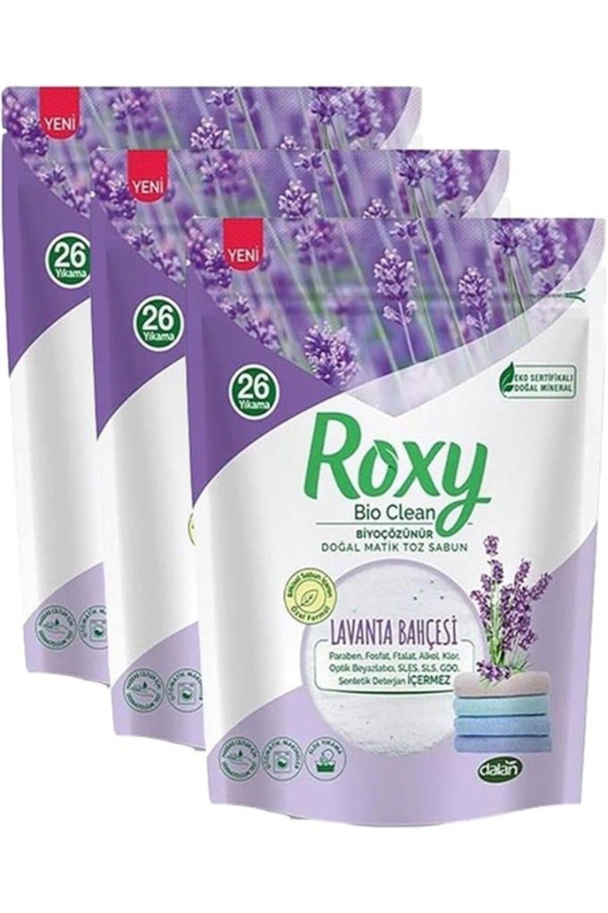ShopZum Dalan Roxy Matik Toz Sabun Lavanta 800 Gr X 3 Adet