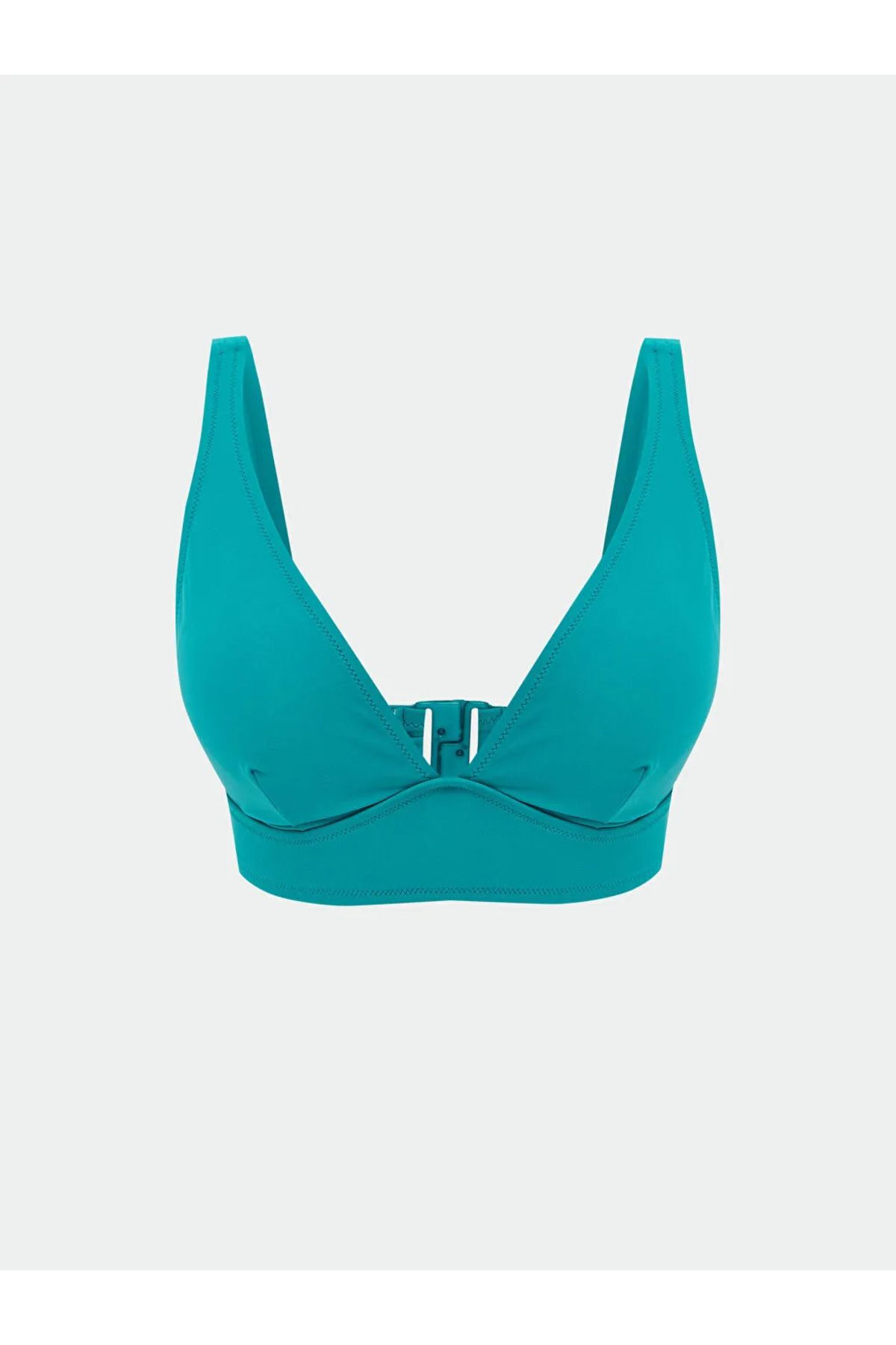 LC Waikiki LCW DREAM Yeşil Düz Çıkarılabilir Pedli Kadın Bikini Üst