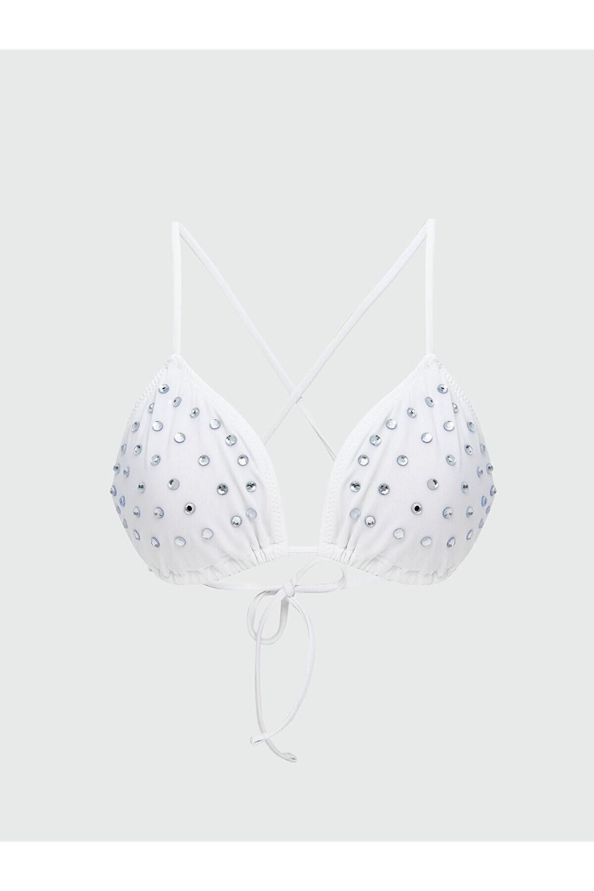 LC Waikiki Parlak Taşlı Kadın Bikini Üst