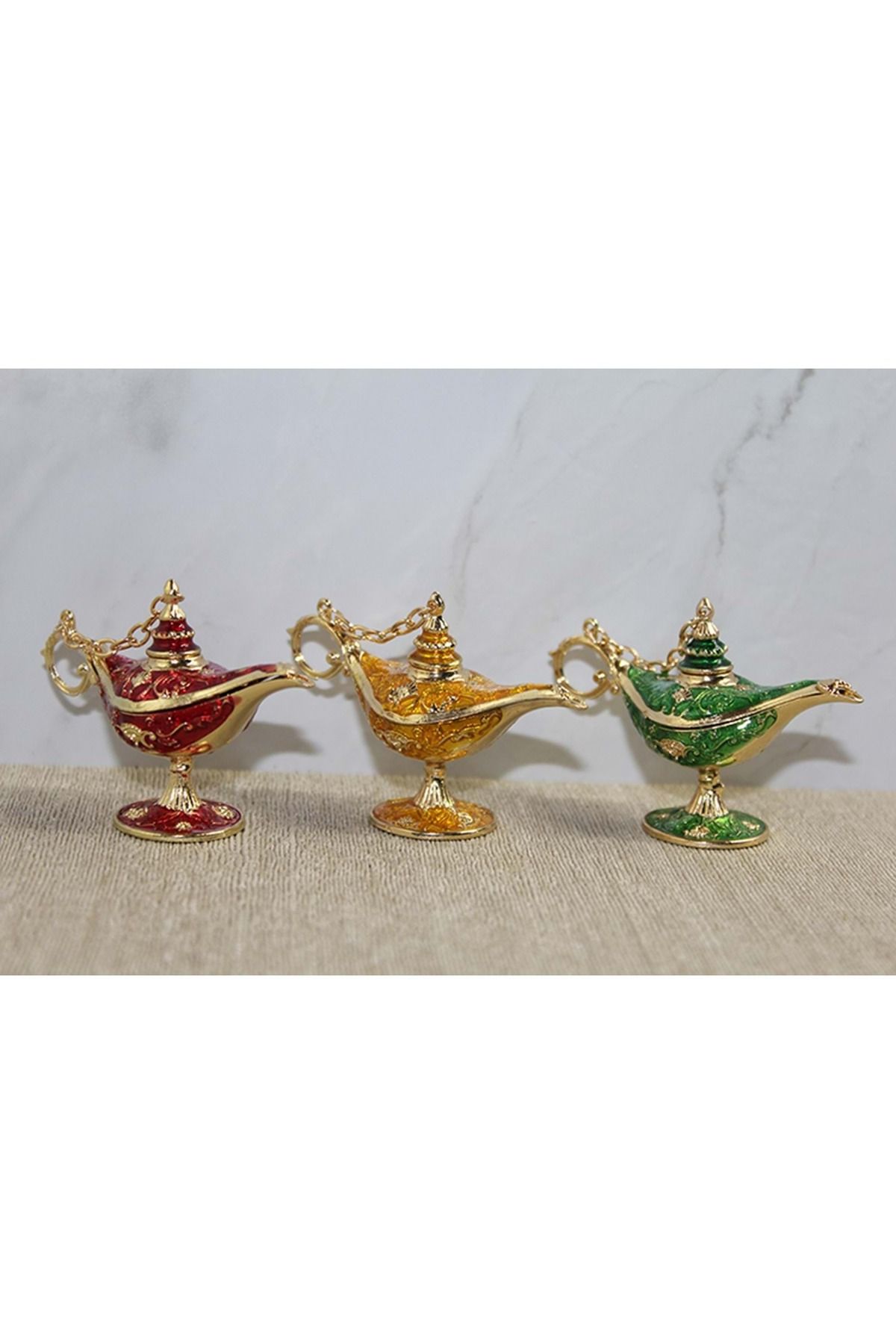 Store Sıvaroskı Taşlı Minik Sihirli Lamba Figür 5-7 Cm