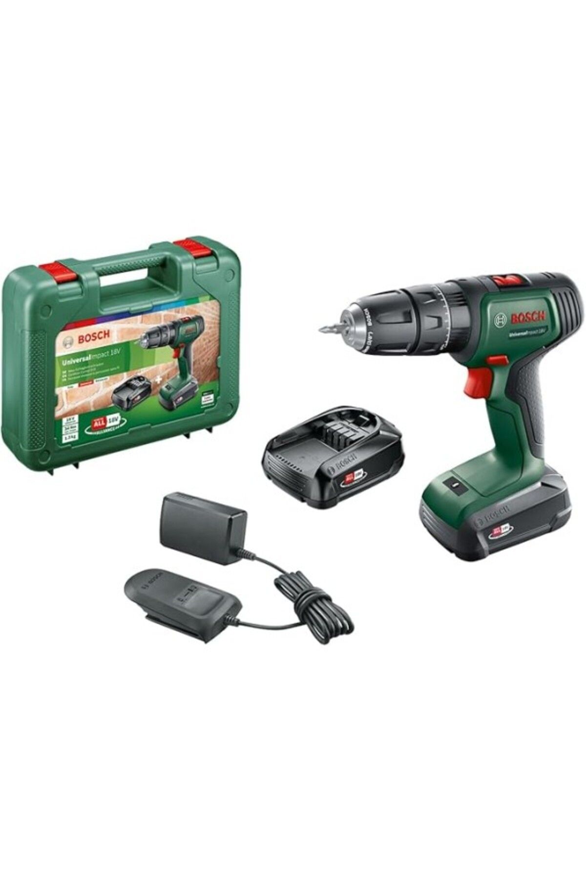 ShopZum Bosch Akülü Darbeli Matkap Universalimpact 18 (2 AKÜ, 18 VOLT SİSTEMİ, TAŞIMA ÇANTASI IÇİNDE)