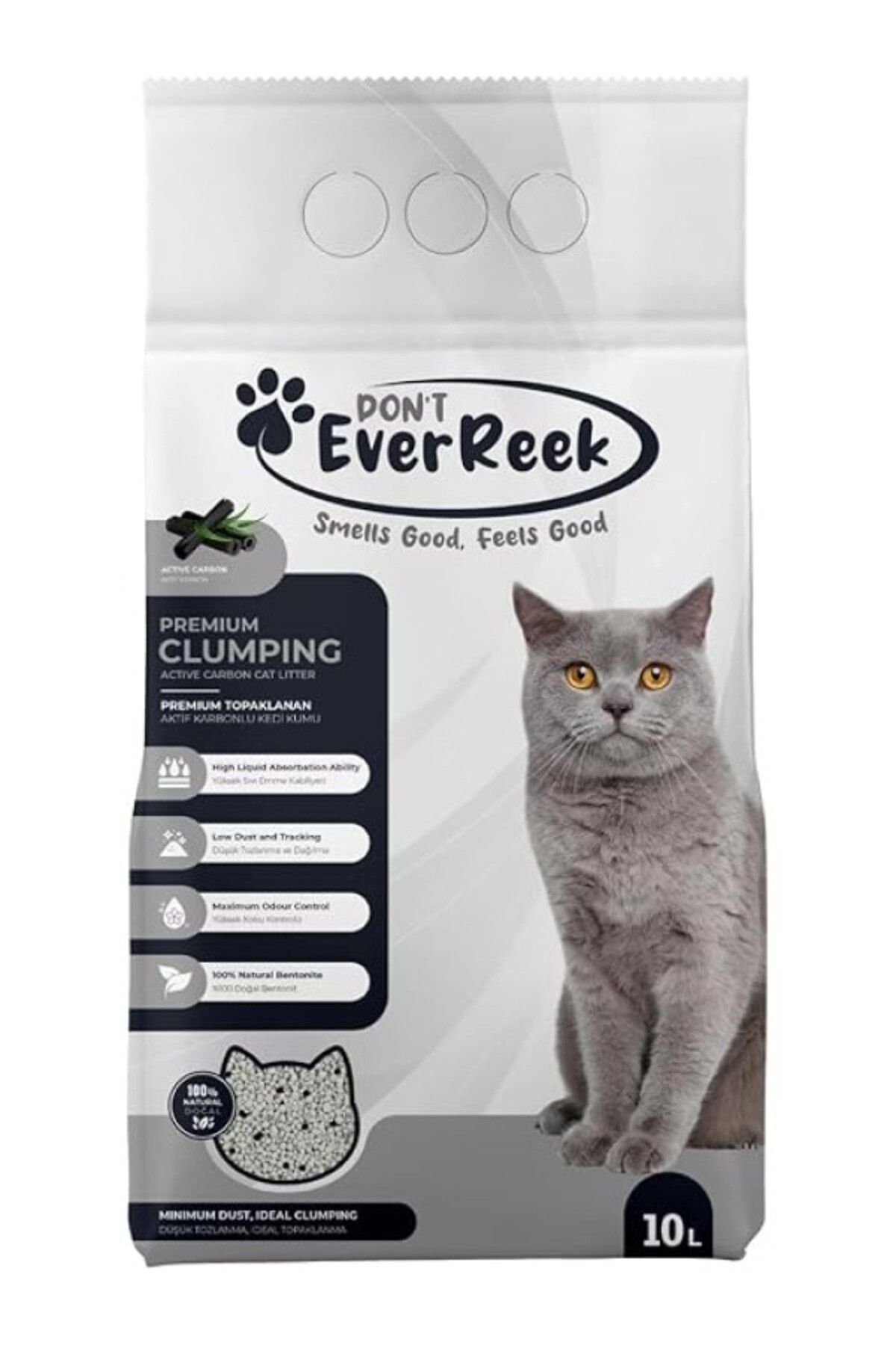 ShopZum Ever Reek Kedi Kumu (10 LİTRE, AKTİF KARBON)