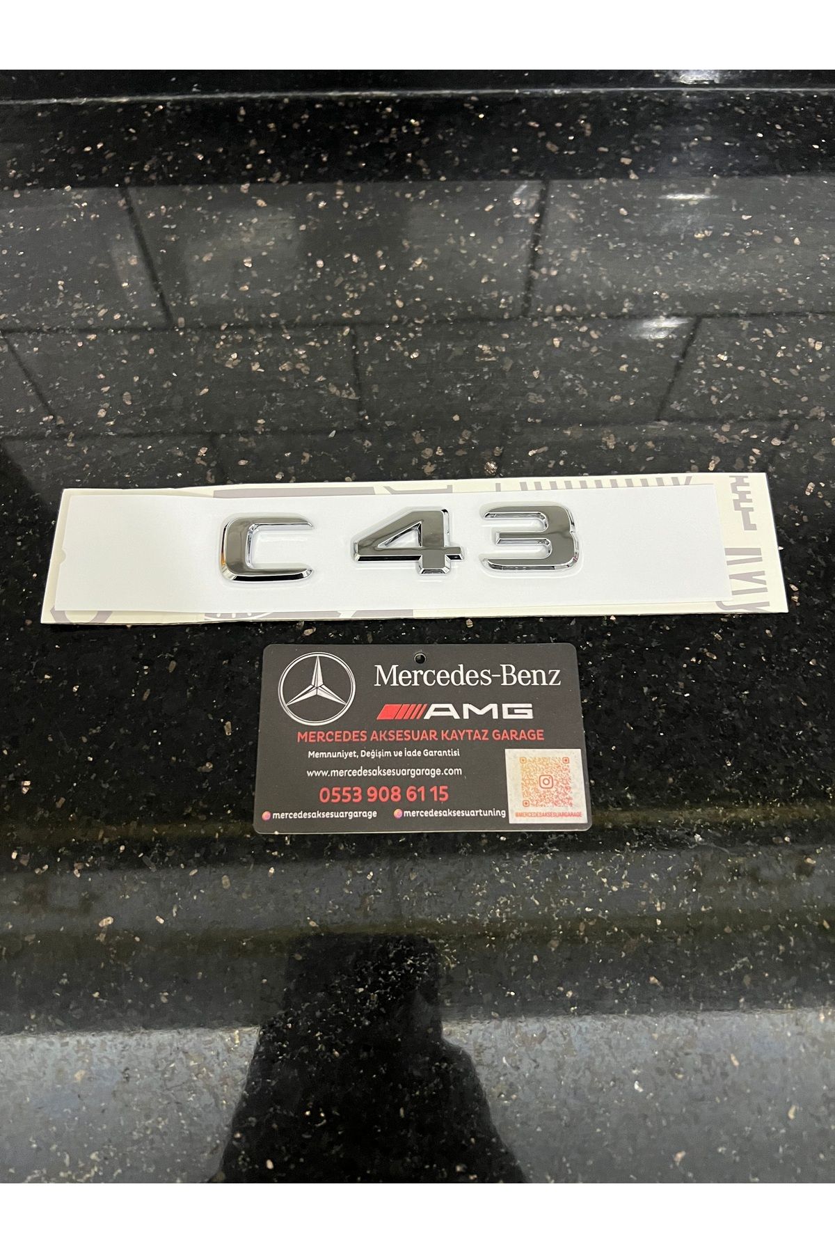 kaytaz MERCEDES C43 BAGAJ YAZISI KROM