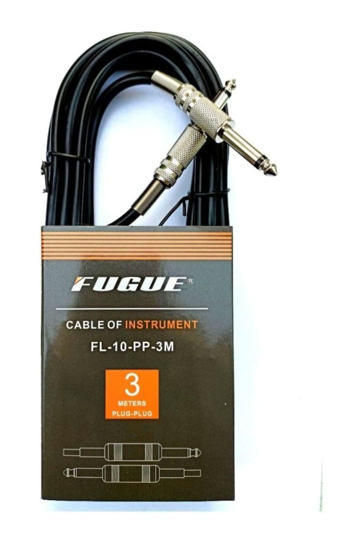 ShopZum Fl-10 Enstrüman Kablosu 3 Metre Gitar Kablo Fugue