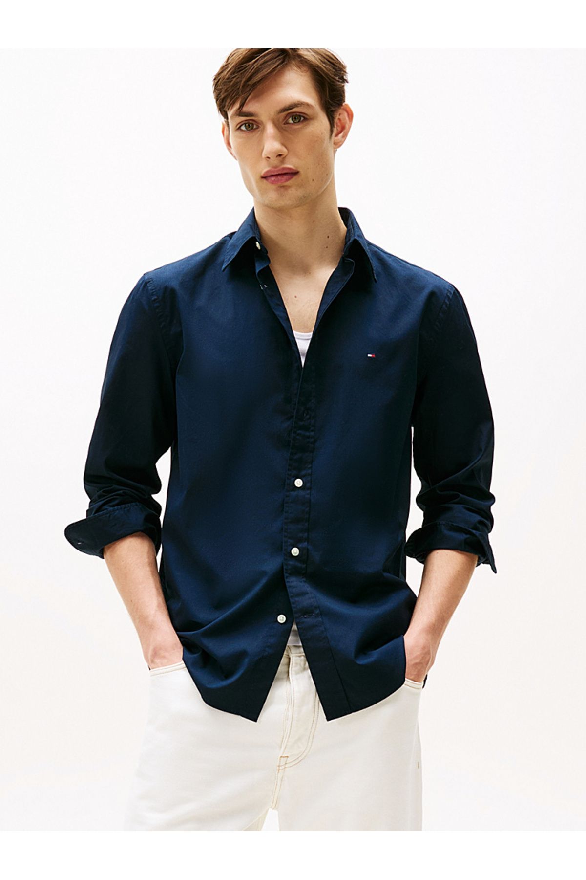 Tommy Hilfiger TH Flex Regular Fit Poplin Shirt