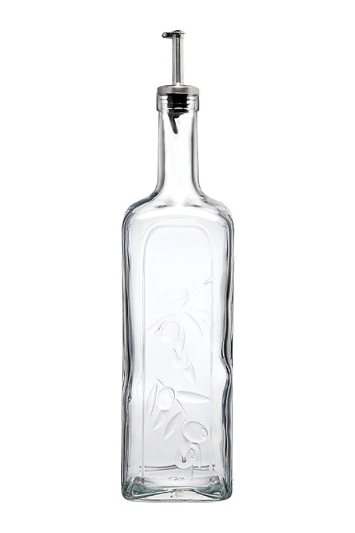 ShopZum Pasabahce Paşabahçe Homemade Metal Tıpalı Yağlık &amp;amp; Sirkelik, Şeffaf, 1 Litre