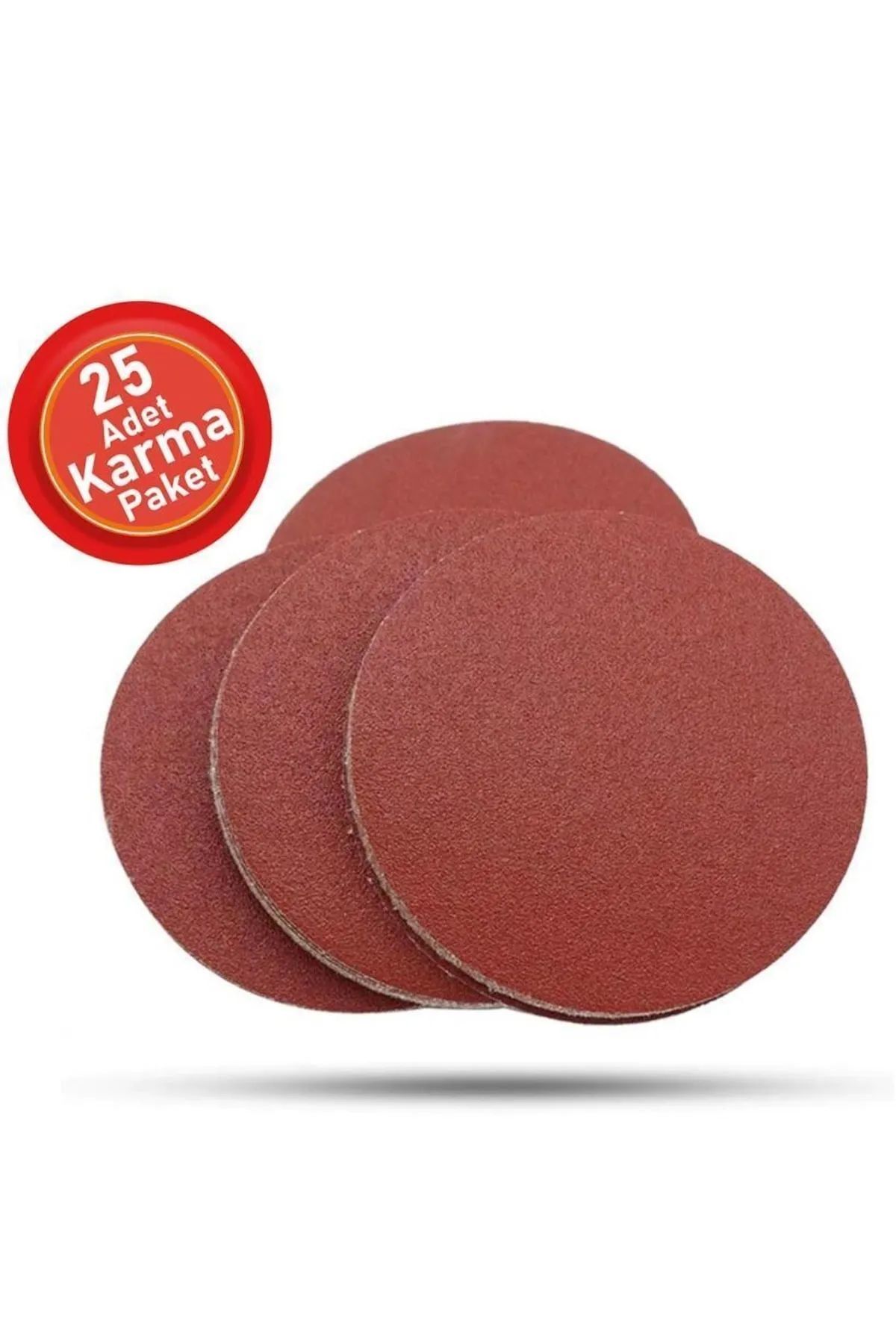 Soft Kare 25 Adet Cırt Zımpara Spiral Avuç Içi Taşlama 115 Mm Karışık Set