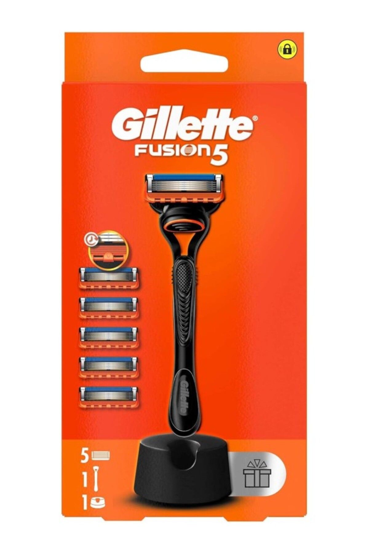 ShopZum Fusion Tıraş Makinesi + 5 Adet Yedek Tıraş Bıçağı + Premium Stand Hediyeli Paket