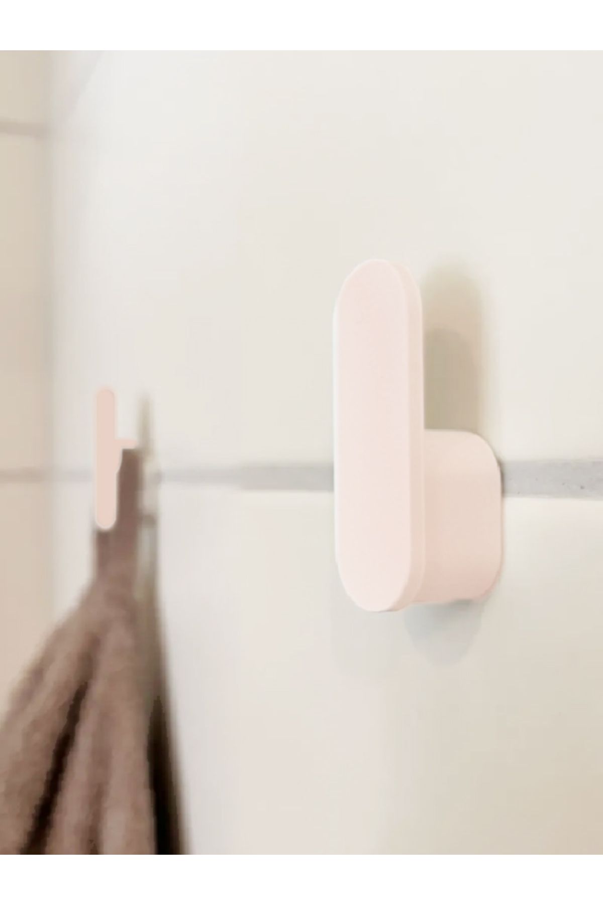 GLAM DEKORASYON Minimal Modern Askılık 3lü Havluluk Banyo Havlu Bornoz Antre Mont Ceket Çok Amaçlı Vidalamalı 6 cm