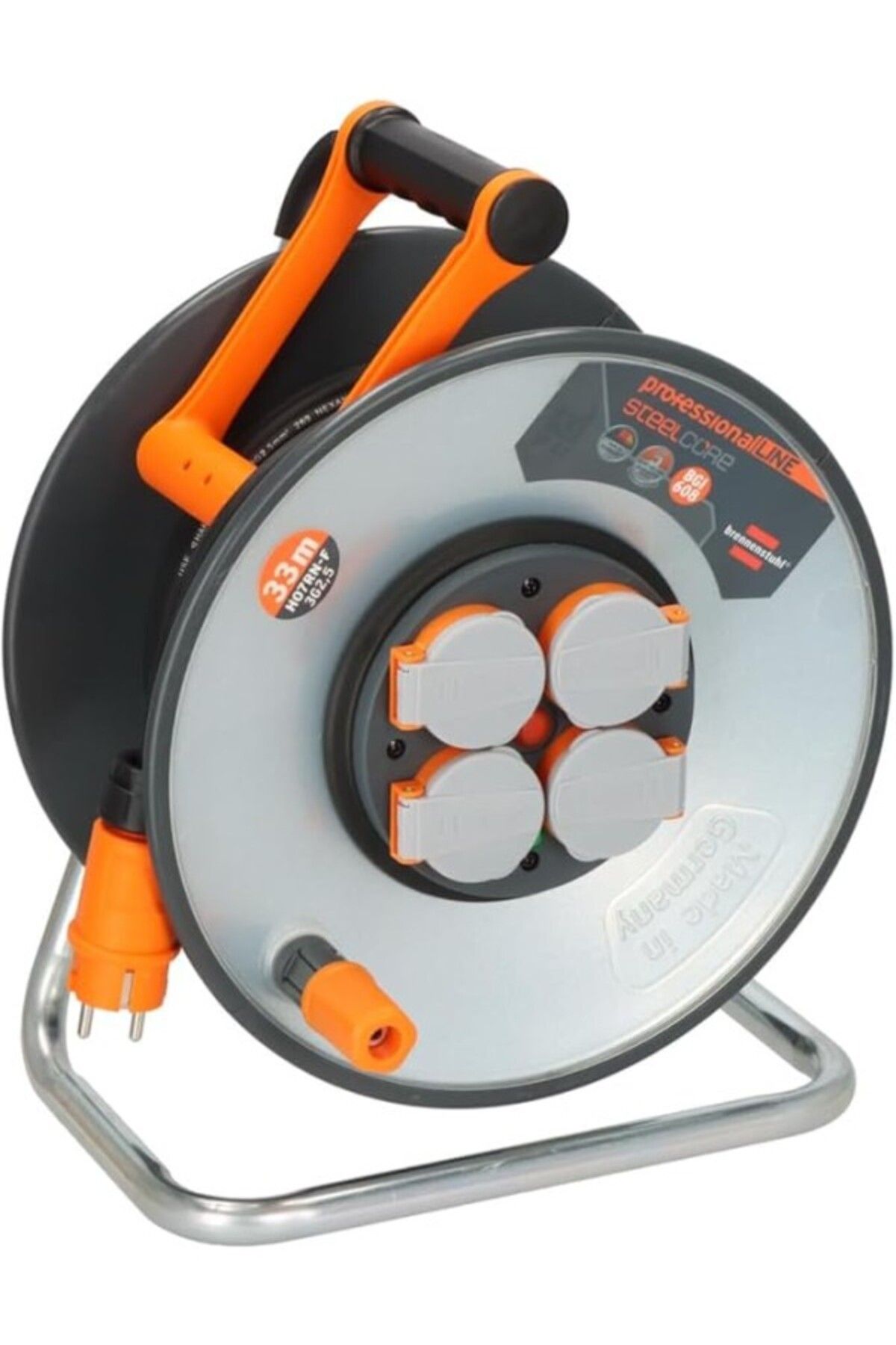 ShopZum Brennenstuhl Professionalline Steelcore Serisi 5 Yıl Garantili Ip44 Lisanslı Çelik Tambur Makaralı