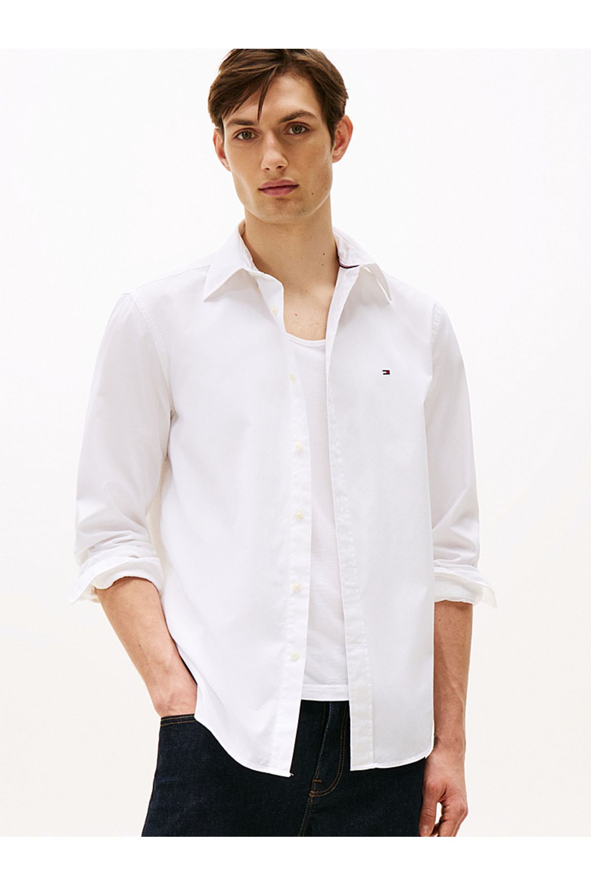 Tommy Hilfiger TH Flex Regular Fit Poplin Shirt