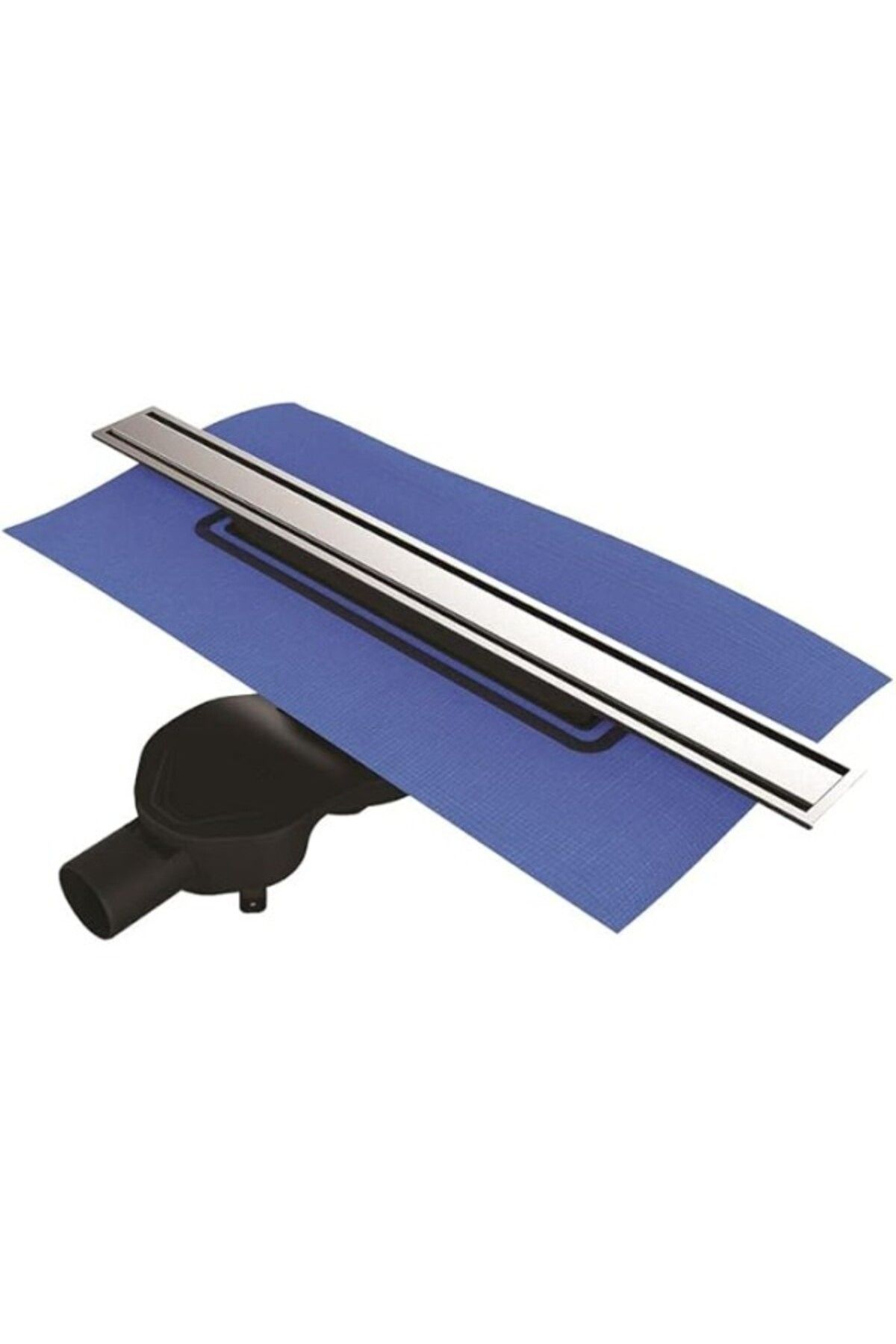 ShopZum Vitra V-flow Eco-flow 5702036 Duş Kanalı Yandan Çıkışlı Dk100 Mat Krom