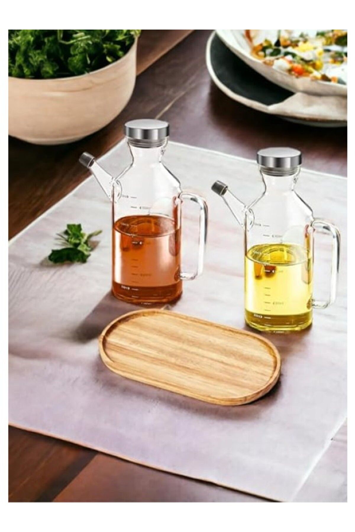 ShopZum Orret Home Bambu Yağdanlık Altı, Sızıntı Önleyici, Dayanıklı Ve Şık Tasarım, Mutfak Aksesuarı