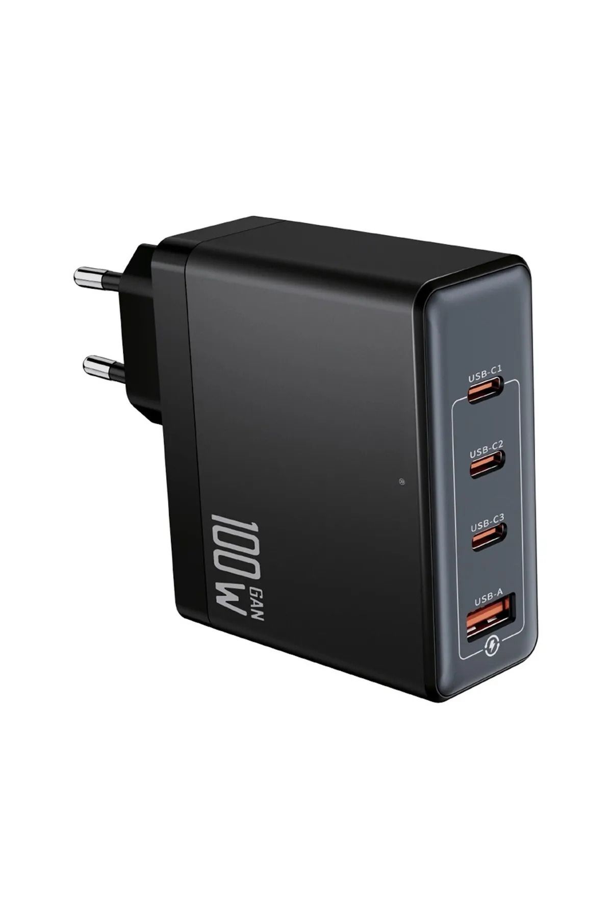 OBRAX 100WHızlı Şarj Adaptörü 3x Usb-C + 1x Usb-A Çoklu Port | Laptop & Telefon Uyumlu | Pd Power Delivery
