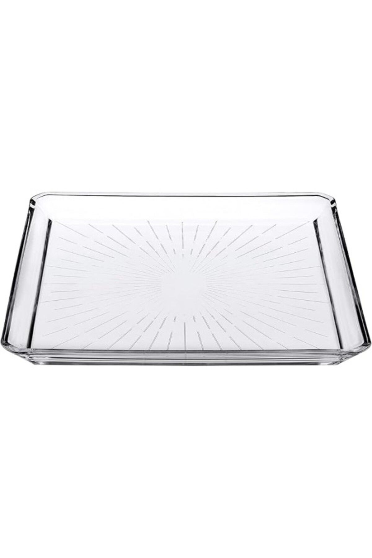 ShopZum Madlen Servis Tabağı 68683 Madlen Crystal Glass 24x24