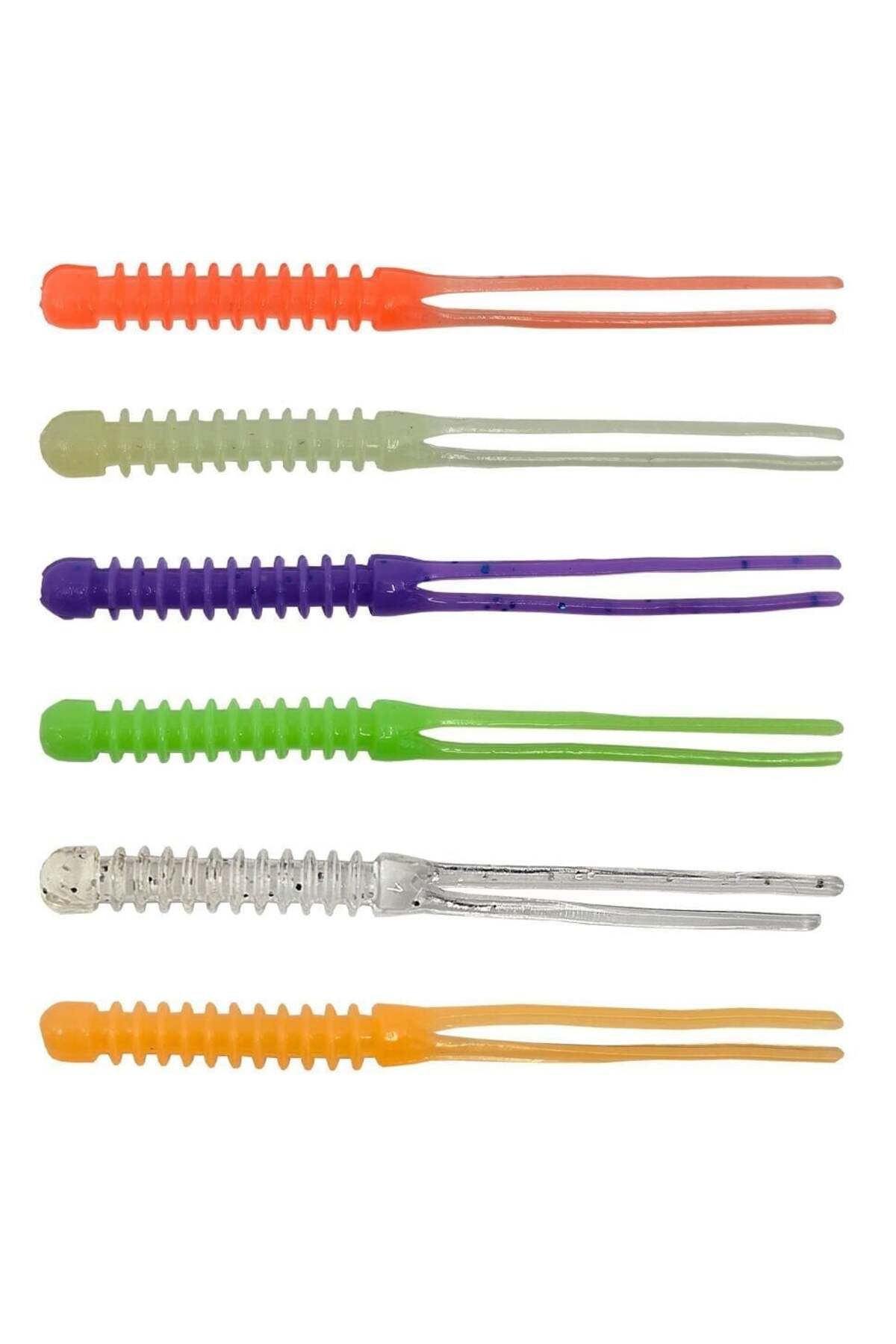 Kendo Killer Worm Lrf Silikonu 5,5cm 12 Adet-Light Orange