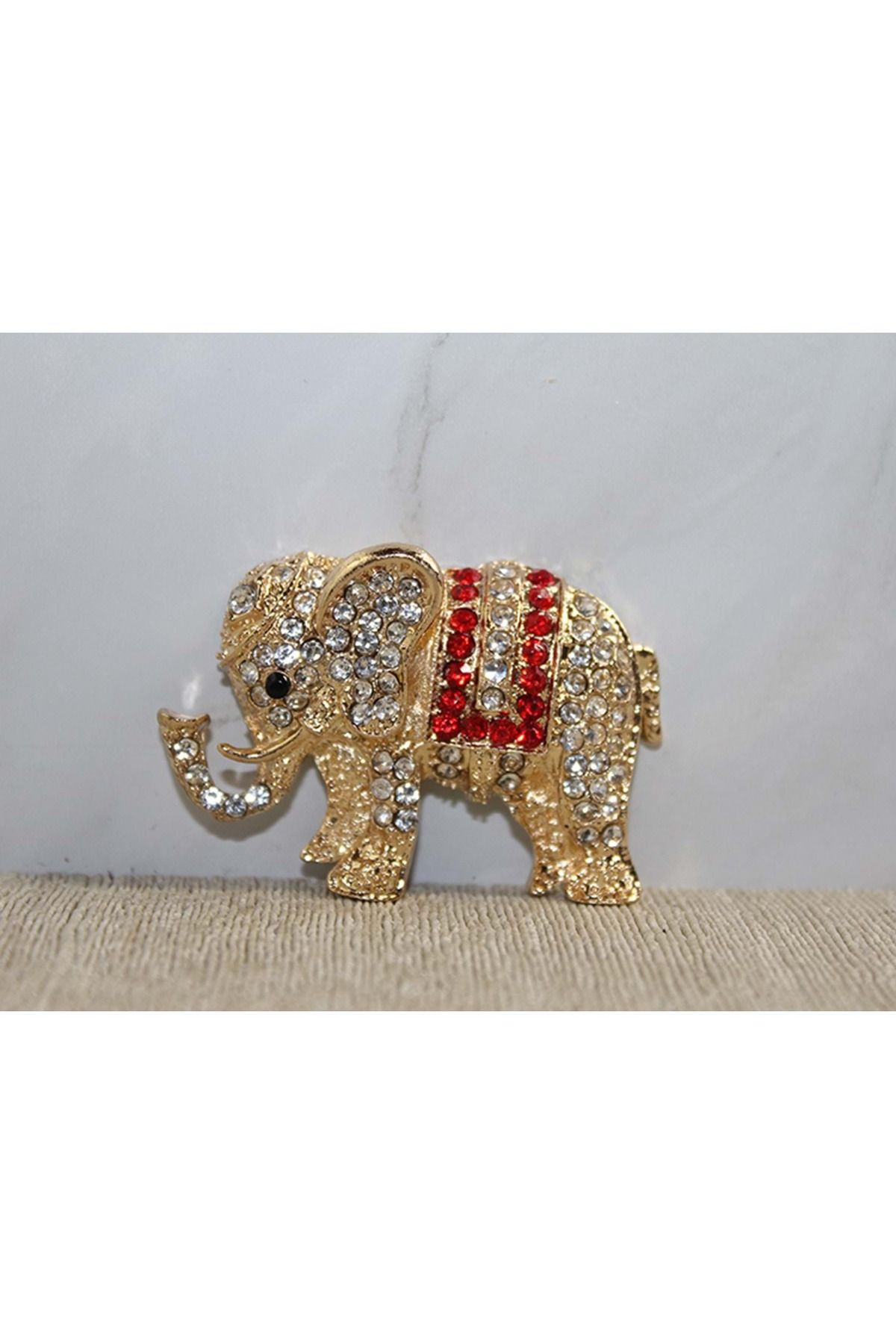 Store Sıvaroskı Taşlı Fil Tasarım Magnet 5-7 Cm