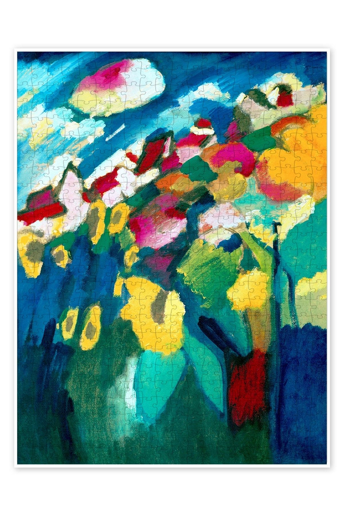 Jeronkarji Murnau - Bahçe II 500 Parça Puzzle Yapboz Bohem Soyut Sanat Temalı