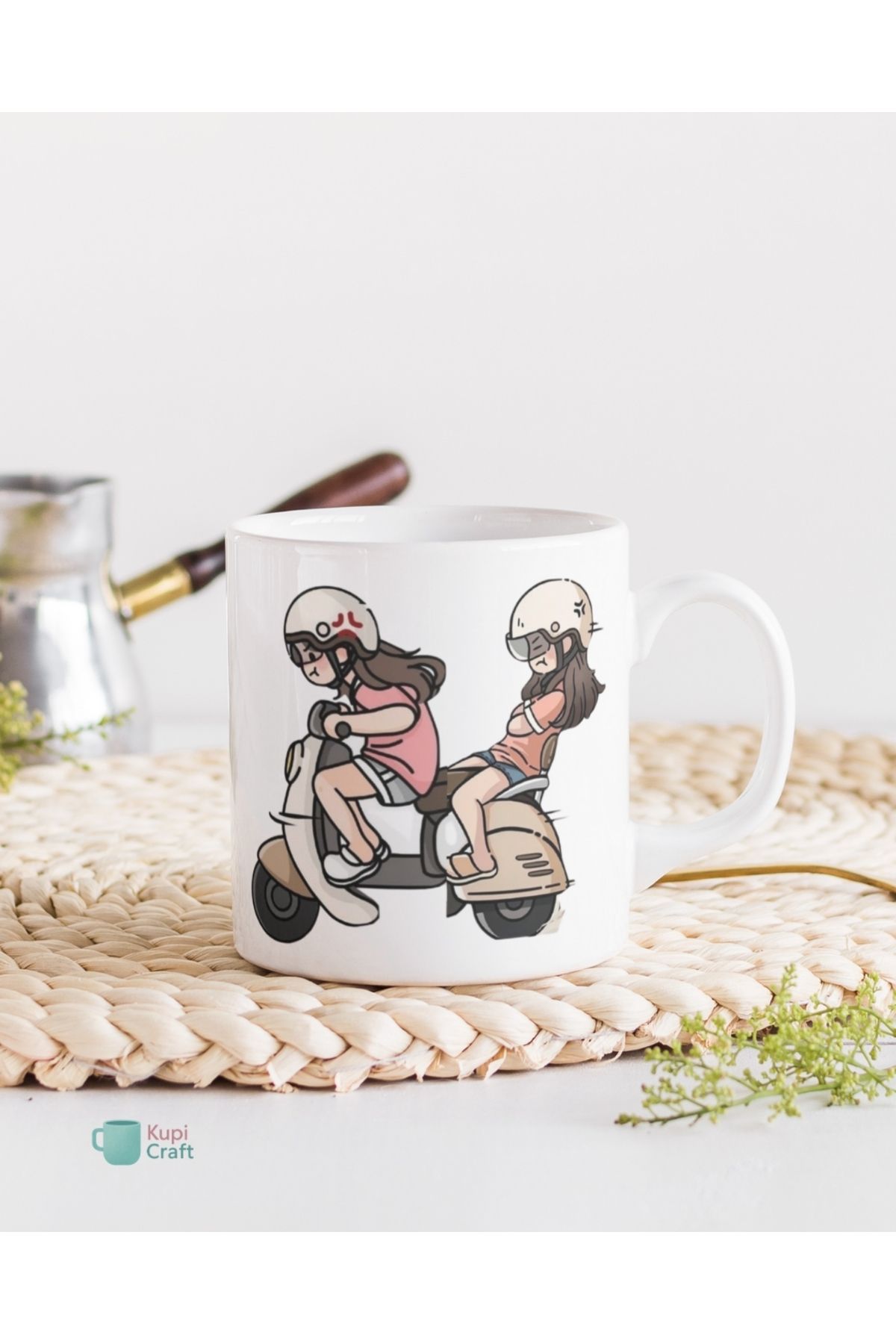 SEKASTYLE KupiCraft Kişiye Özel Tasarım Kupa Bardak,İsimli,Komik,Karikatürlü,Logolu