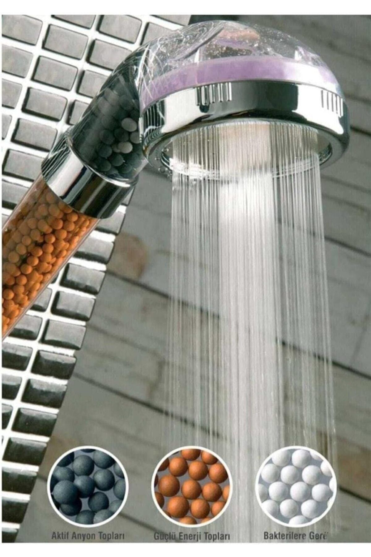 STOREMAX mrttnca Arıtmalı Boncuklu Tasarruflu Duş Başlığı El Duş trndymrt 1087243
