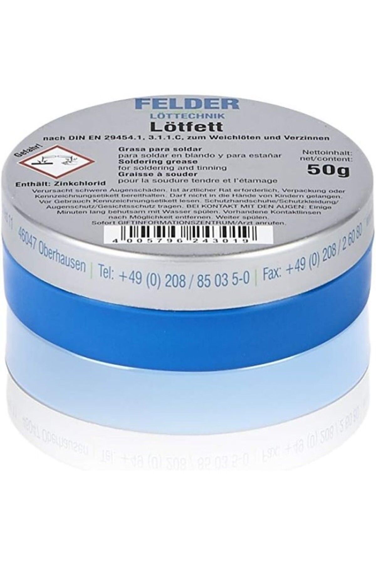 ShopZum Felder Löttechnik Lehim Pastasi Lötfett 50 gr