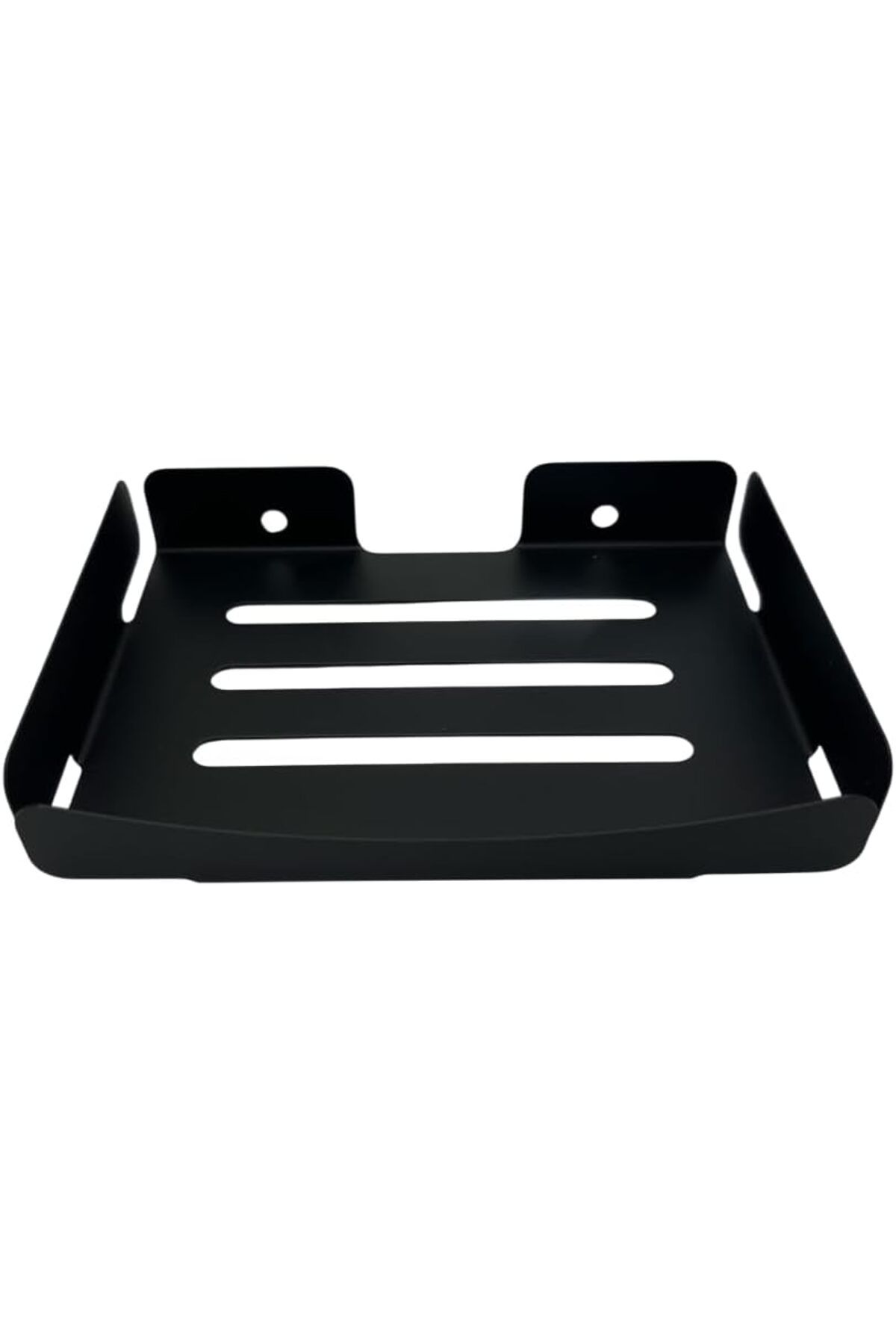 yenibagshop YAPIŞKANLI VE VİDALI SABUNLUK MAT SİYAH