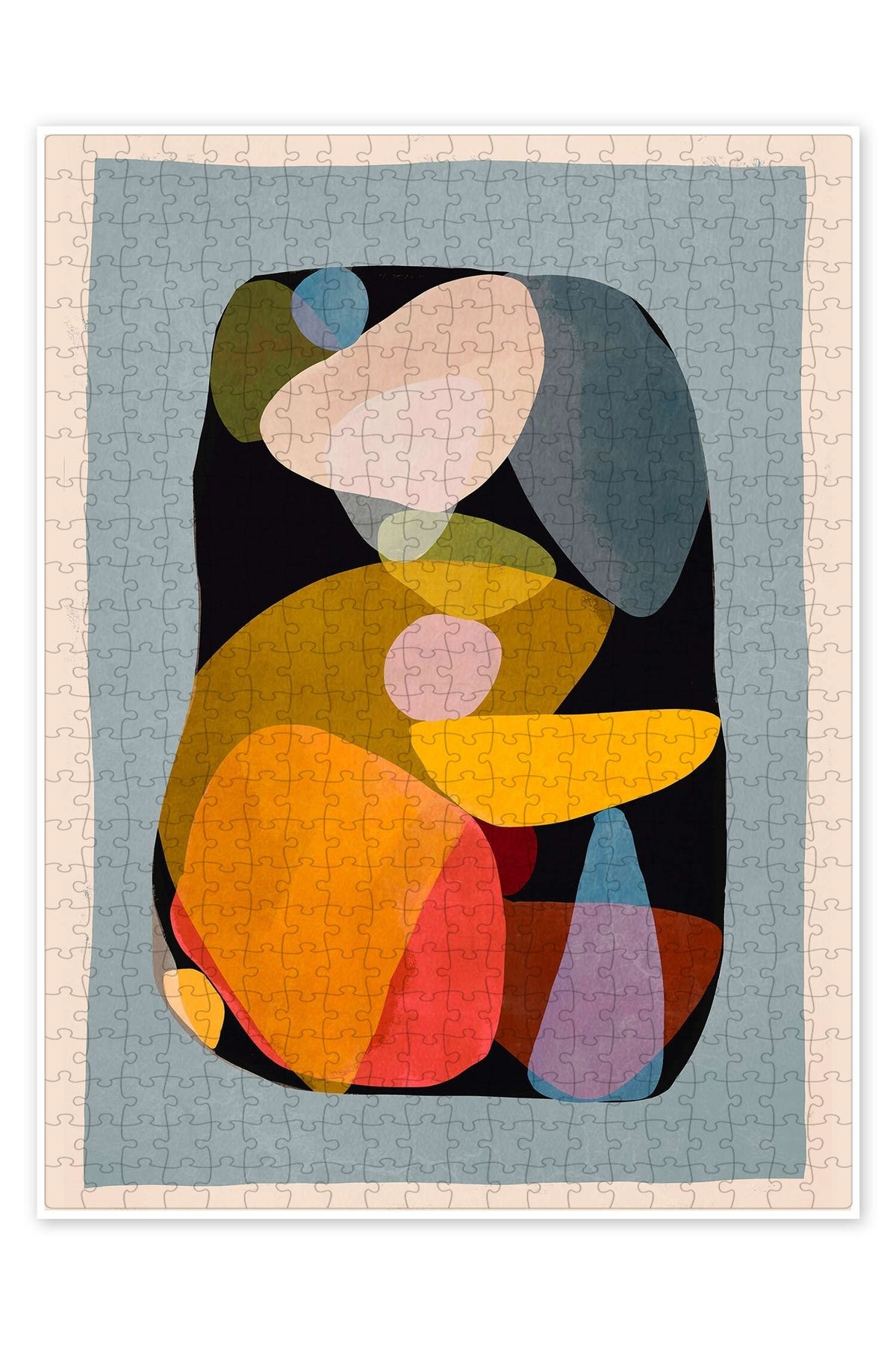 Jeronkarji Modern Soyut 500 Parça Puzzle Yapboz Bohem Soyut Sanat Temalı