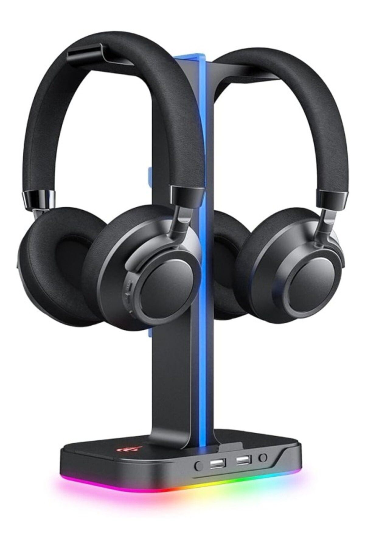 ShopZum Kulaklık Standı Rgb Dual Balance 2 Usb Bağlantısı, Masaüstü Kulaklık Standı, Dayanıklı Oyun