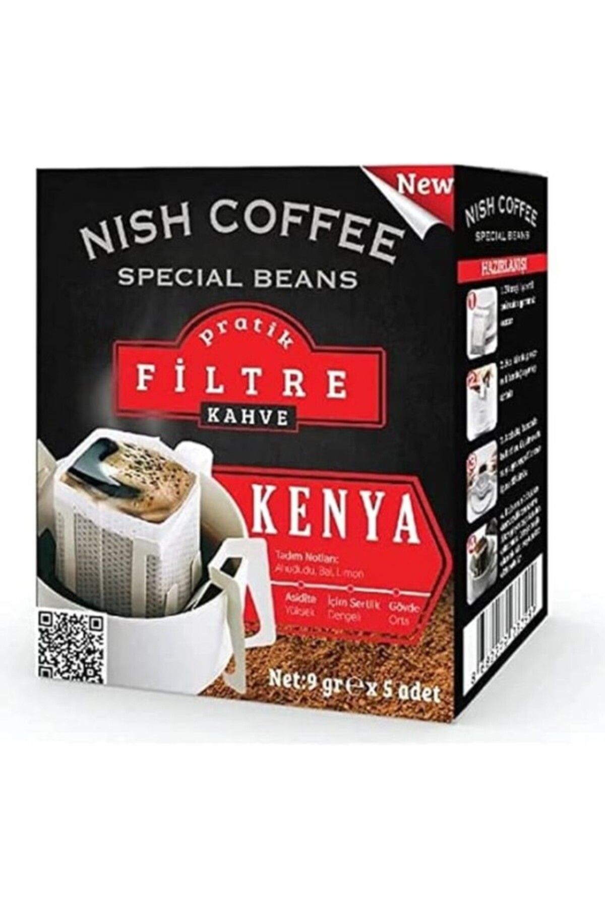 ShopZum Nish Pratik Filtre Kahve Kenya (5 Ad.)