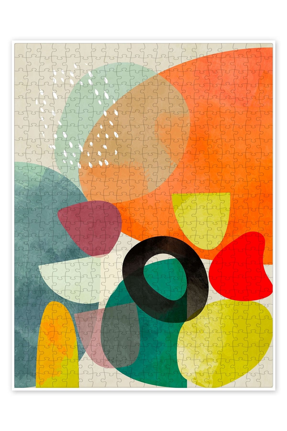 Jeronkarji Colourful 500 Parça Puzzle Yapboz Bohem Soyut Sanat Temalı