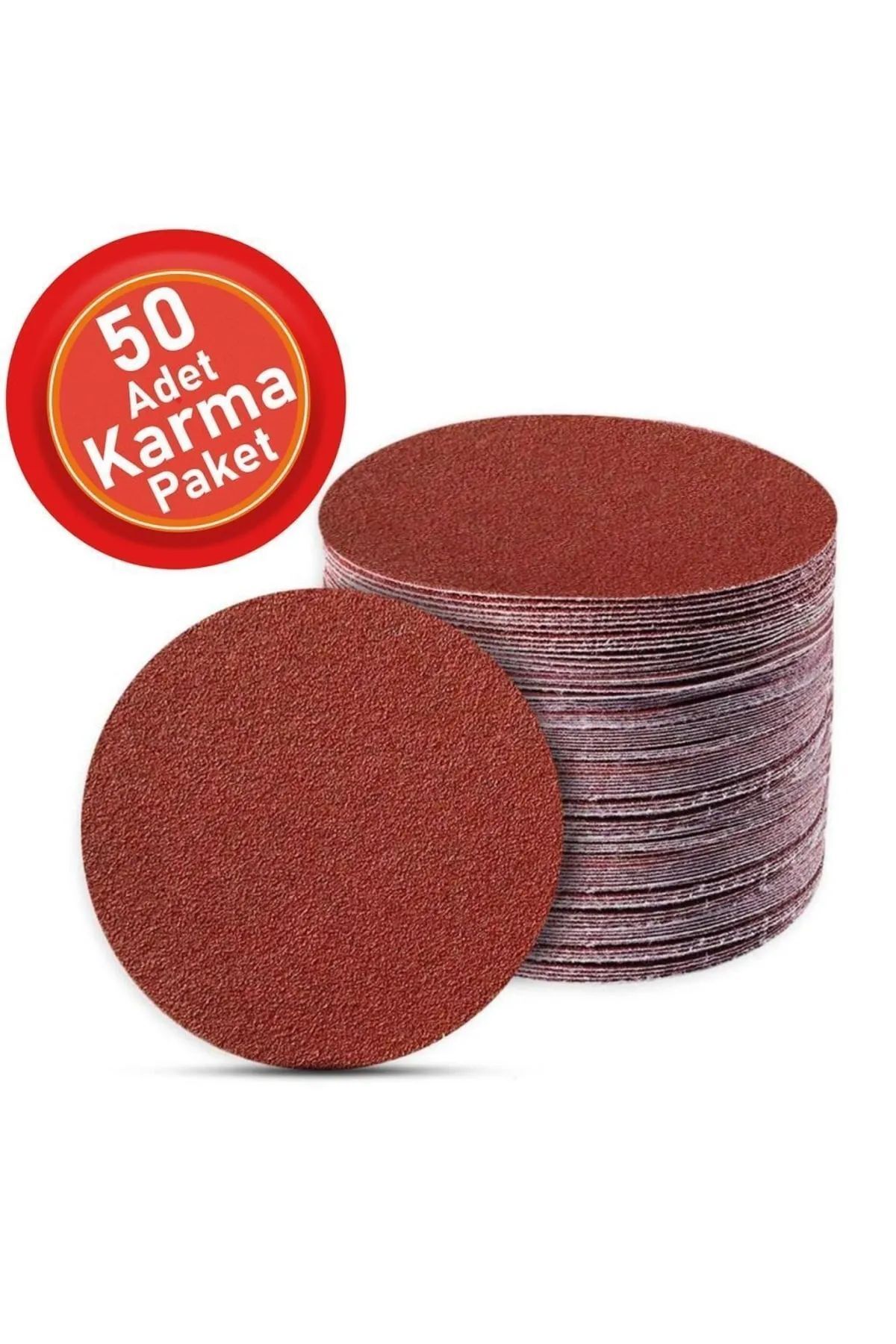 Soft Kare 50 Adet Cırt Zımpara Spiral Avuç Içi Taşlama 115 Mm Karışık Set