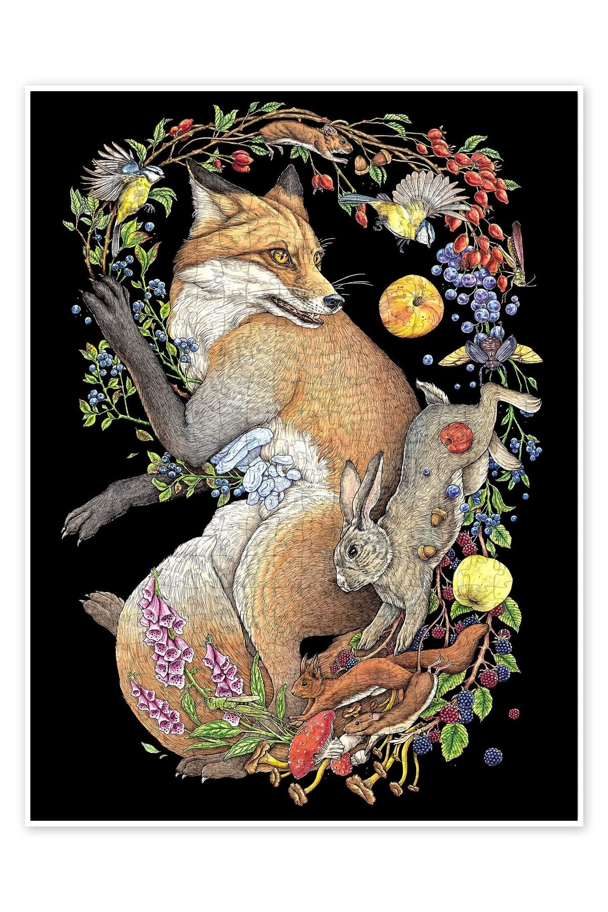 Jeronkarji Tilki Eldiveni 500 Parça Puzzle Yapboz Mutfak Temalı Yetişkinler için