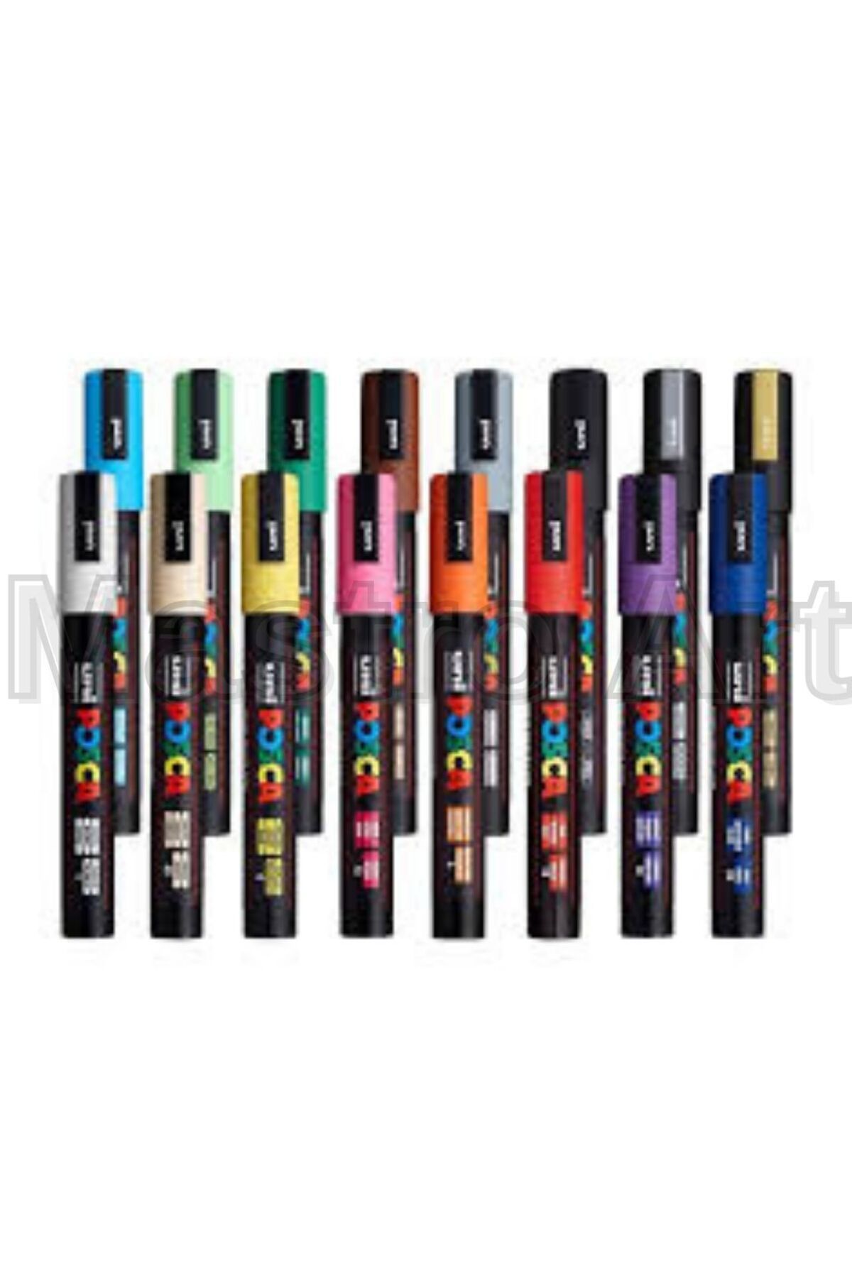 Mastro Art Posca Marker Akrilik Kalem Pc-5m (1.8-2.5MM) 16'lı Özel Renk Paketi Seti