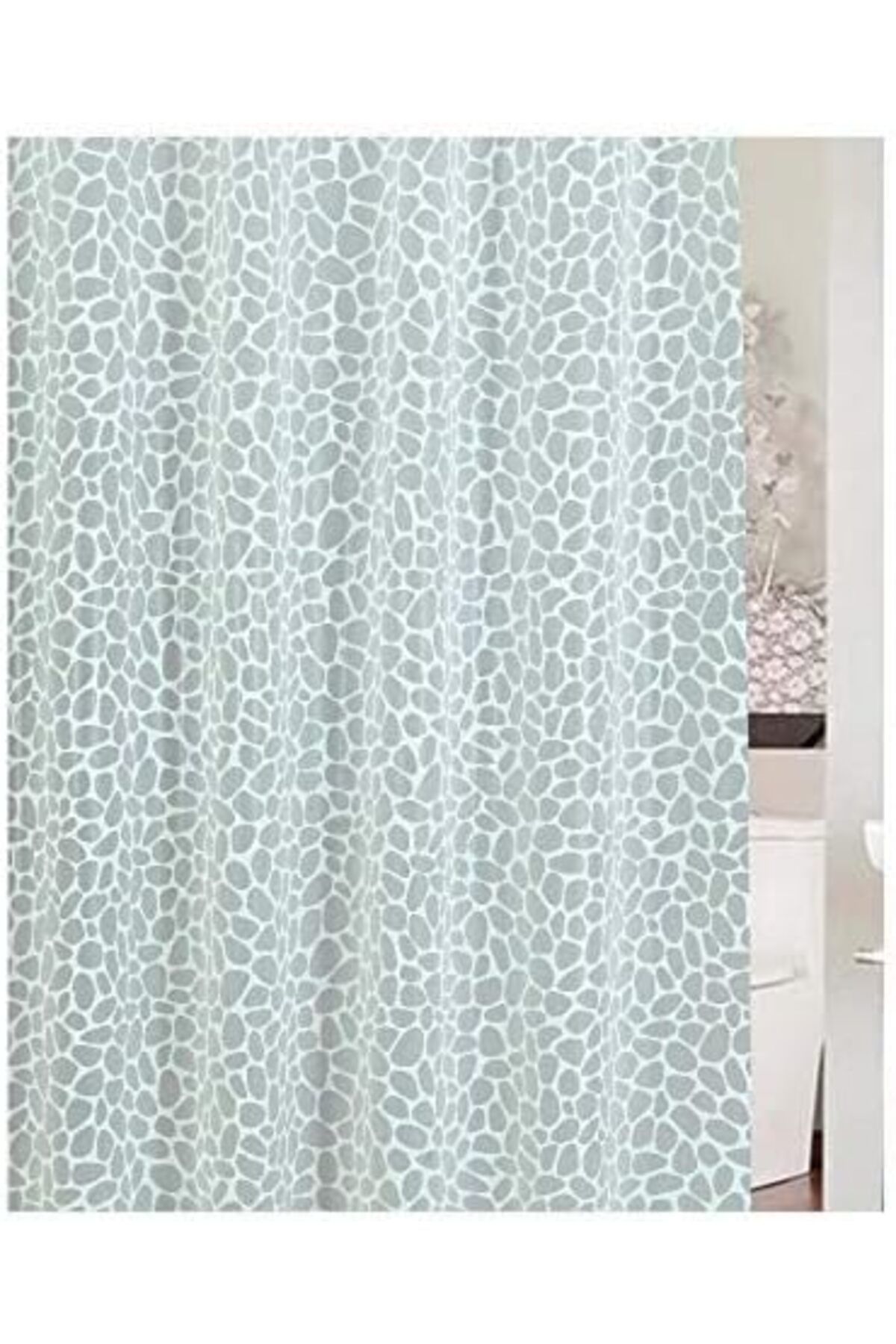 yenibagshop D-20436 Banyo Perdesi Stone