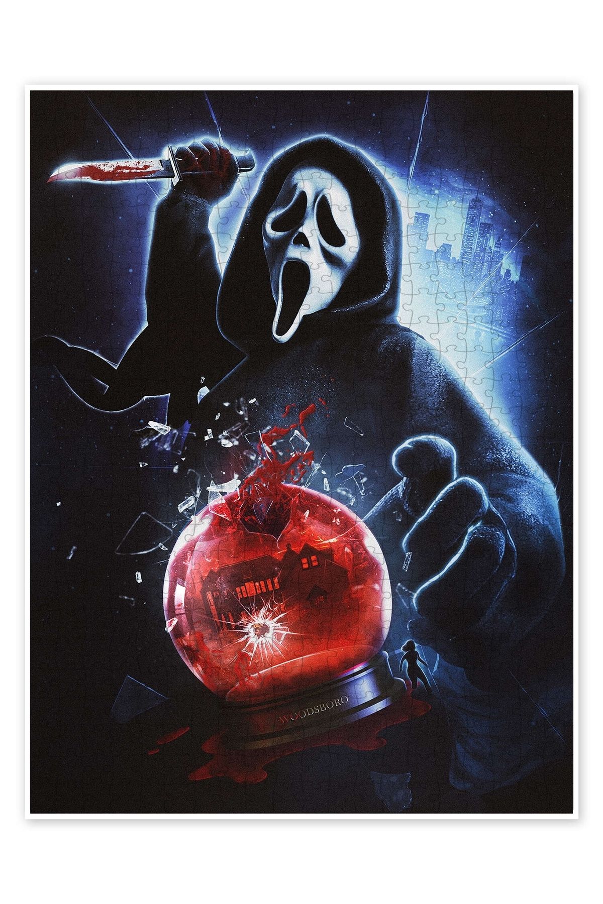 Jeronkarji Scream - Ghost Stab 500 Parça Puzzle Yapboz Klasik Film Temalı