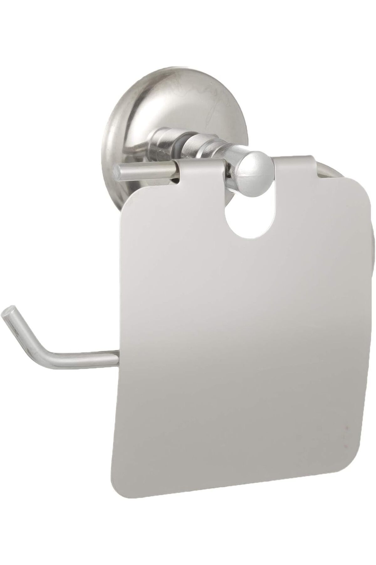 STOREMAX srhtDS Banyo İris Krom Kapaklı Tuvalet Kağıdı Askısı Tuvalet Kağıtlığı İster Yapıştı