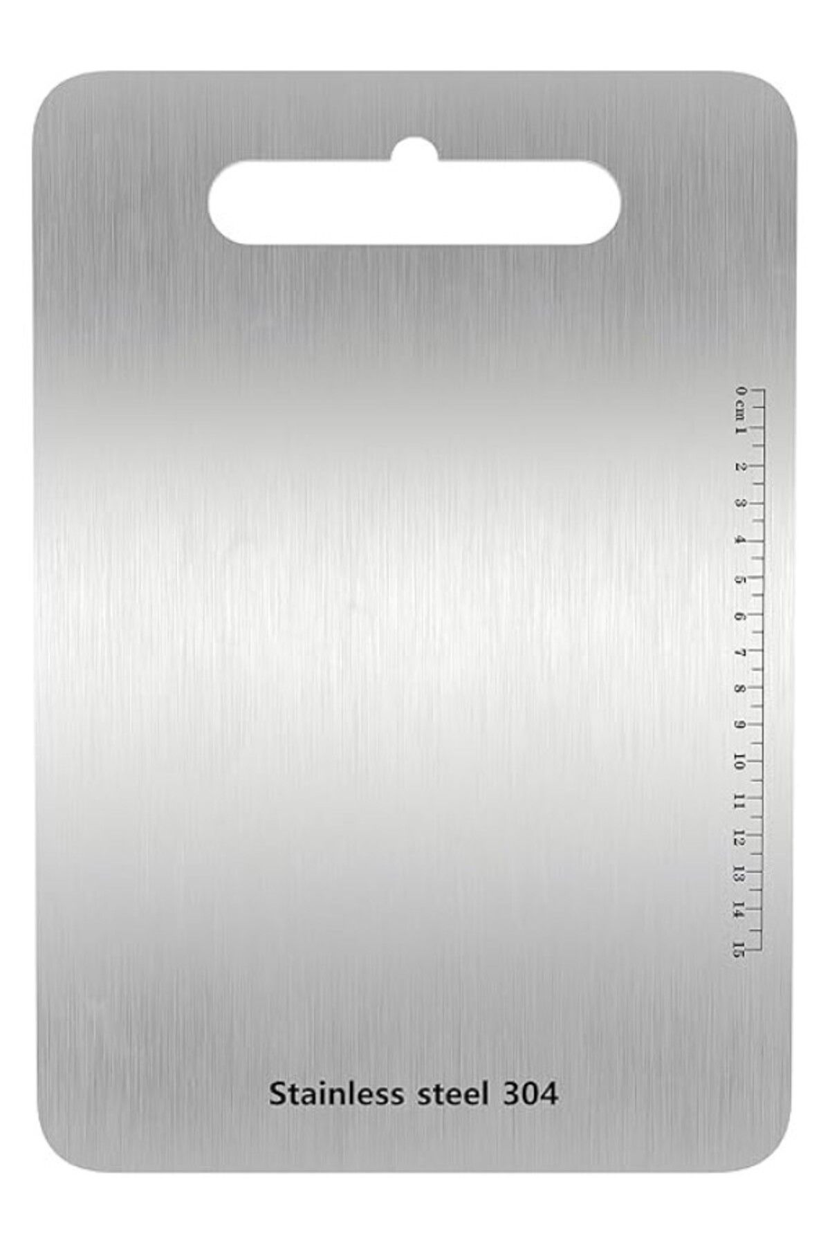 ShopZum Kyrotech Mini Ölçekli Paslanmaz Çelik Kesme Tahtası Mutfak Piknik İçin İnox 304 Kalite