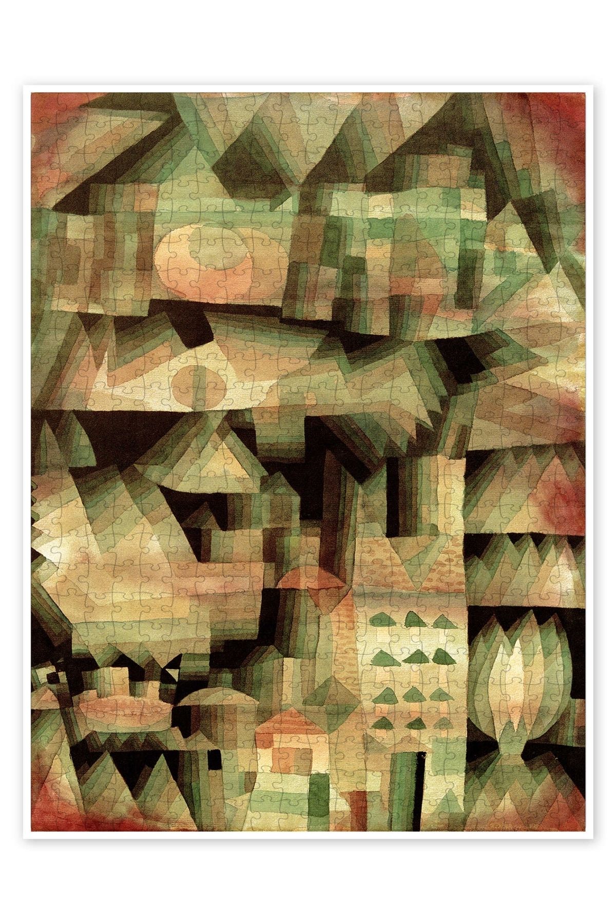 Jeronkarji Rüya Şehir 500 Parça Puzzle Yapboz Bohem Soyut Sanat Temalı