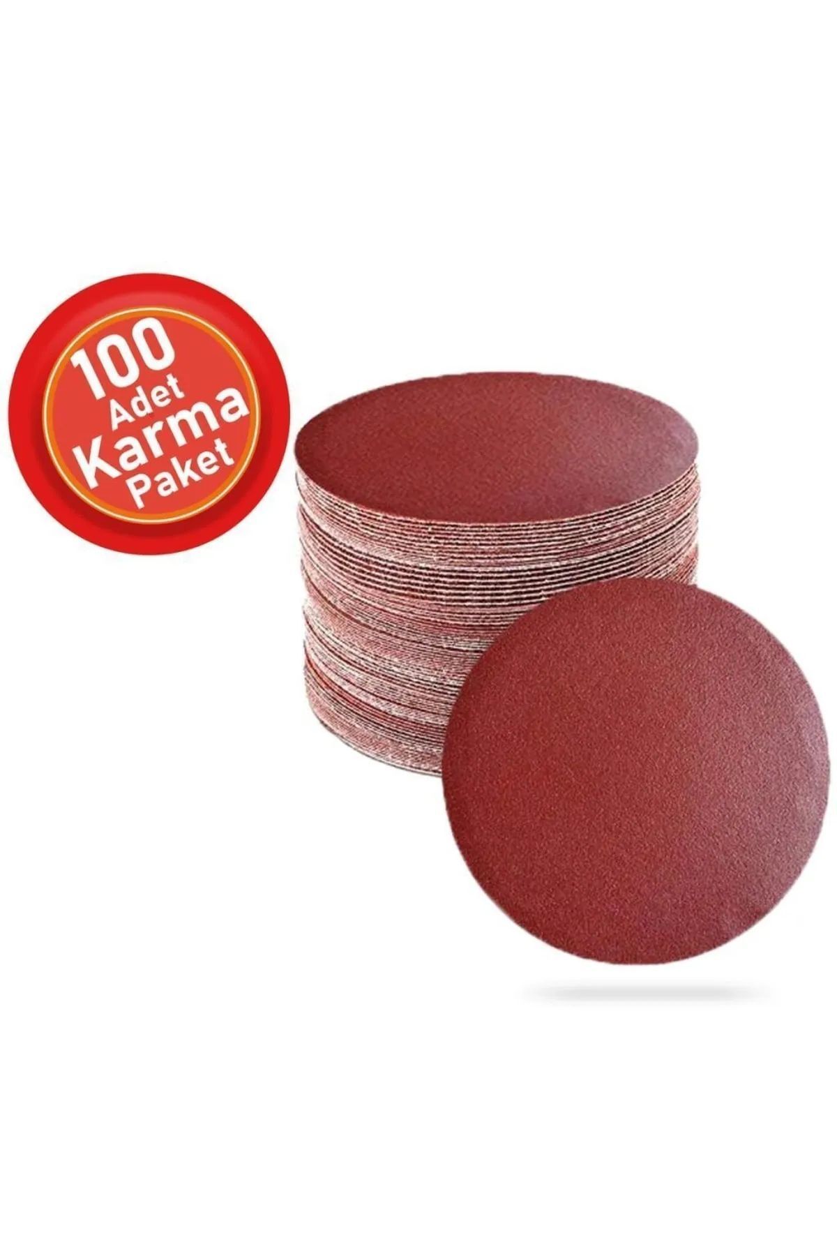 Soft Kare 100 Adet Cırt Zımpara Spiral Avuç Içi Taşlama 115 Mm Karışık Set