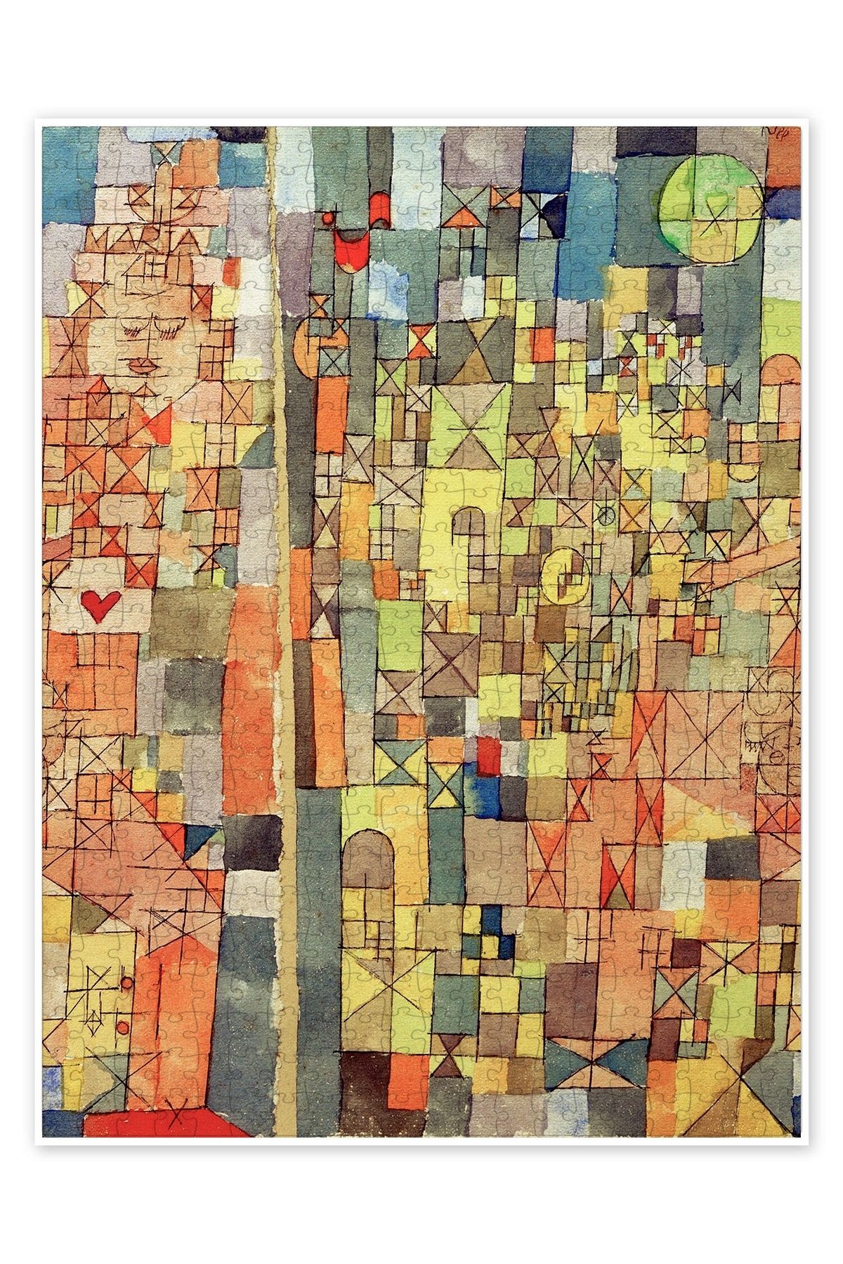Jeronkarji Dogmatik Kompozisyon 500 Parça Puzzle Yapboz Bohem Soyut Sanat Temalı