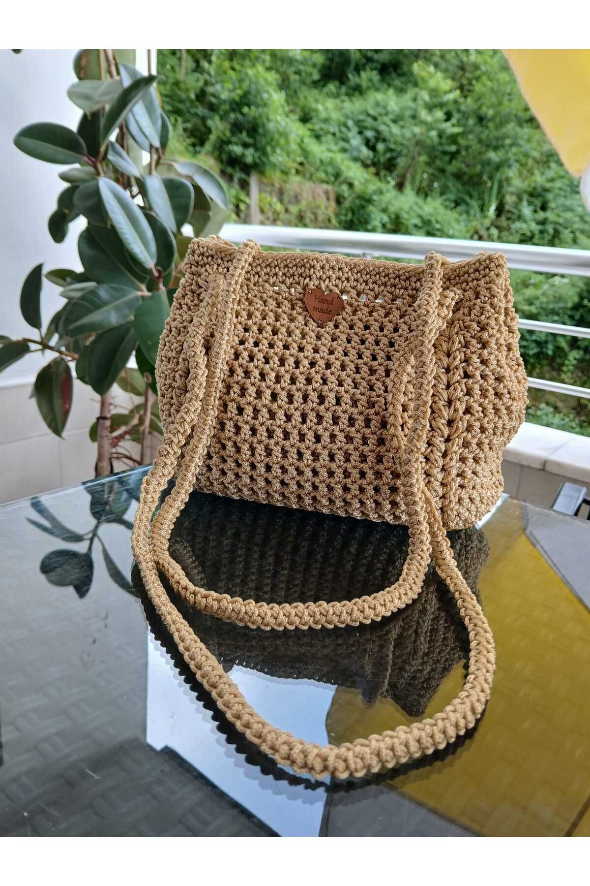 LittleFoxGK Modern Mevsimlik Kadın Kol Çantası Örme