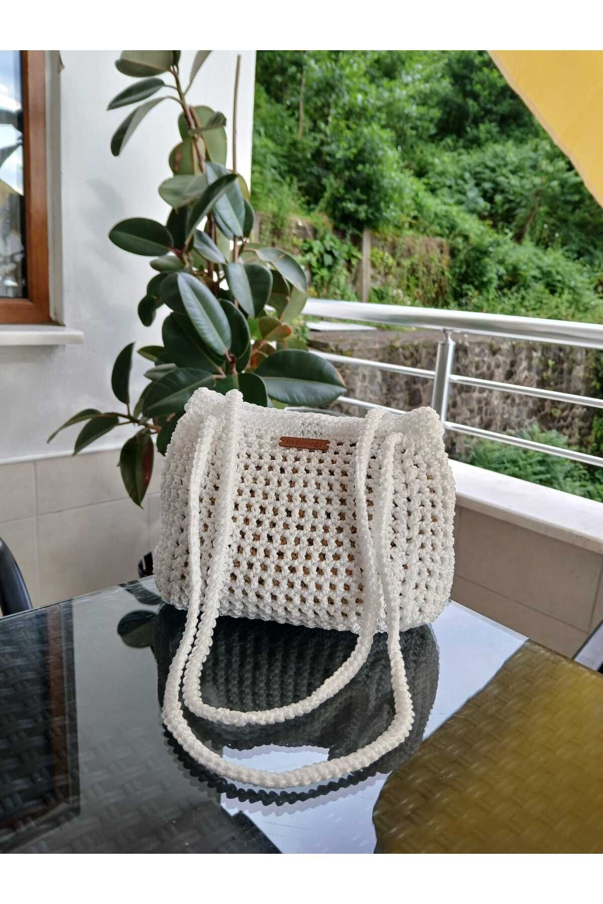 LittleFoxGK Modern Mevsimlik Kadın Kol Çantası Örme