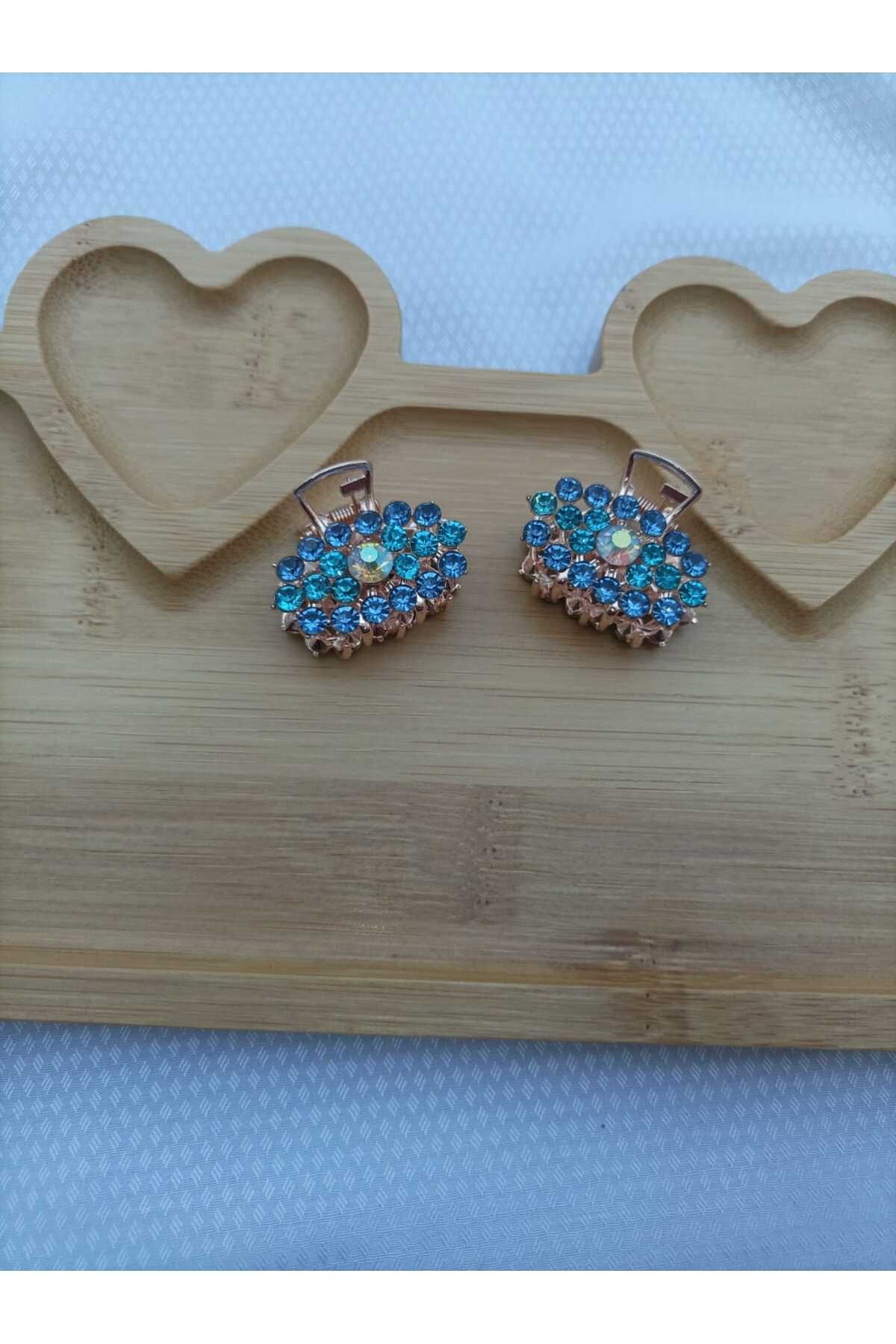 JHTshop 2li Taşlı Mandal Toka Kadın* 2,5cm/ *2,5cm*