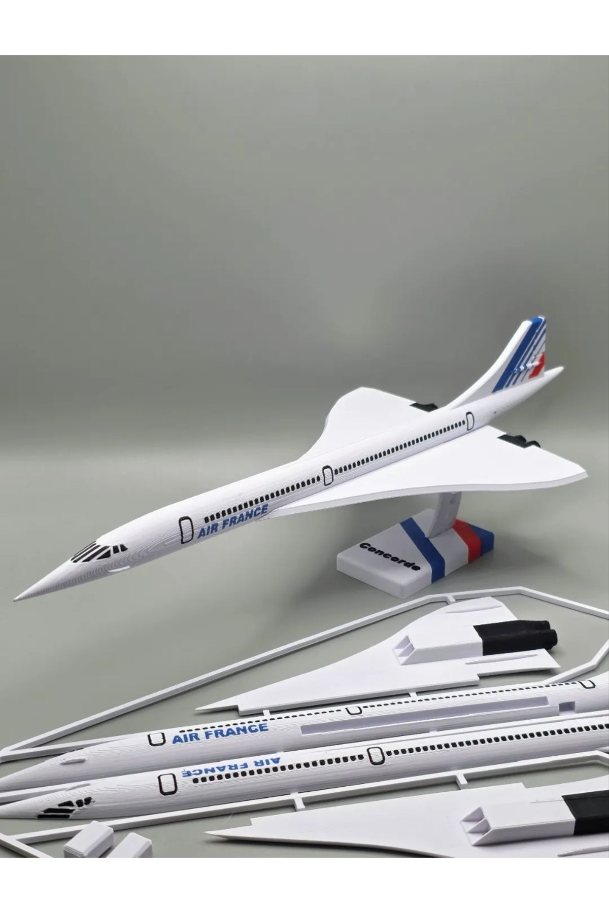 printastic Air France Yolcu Uçağı Kendin Kur Kit Kart