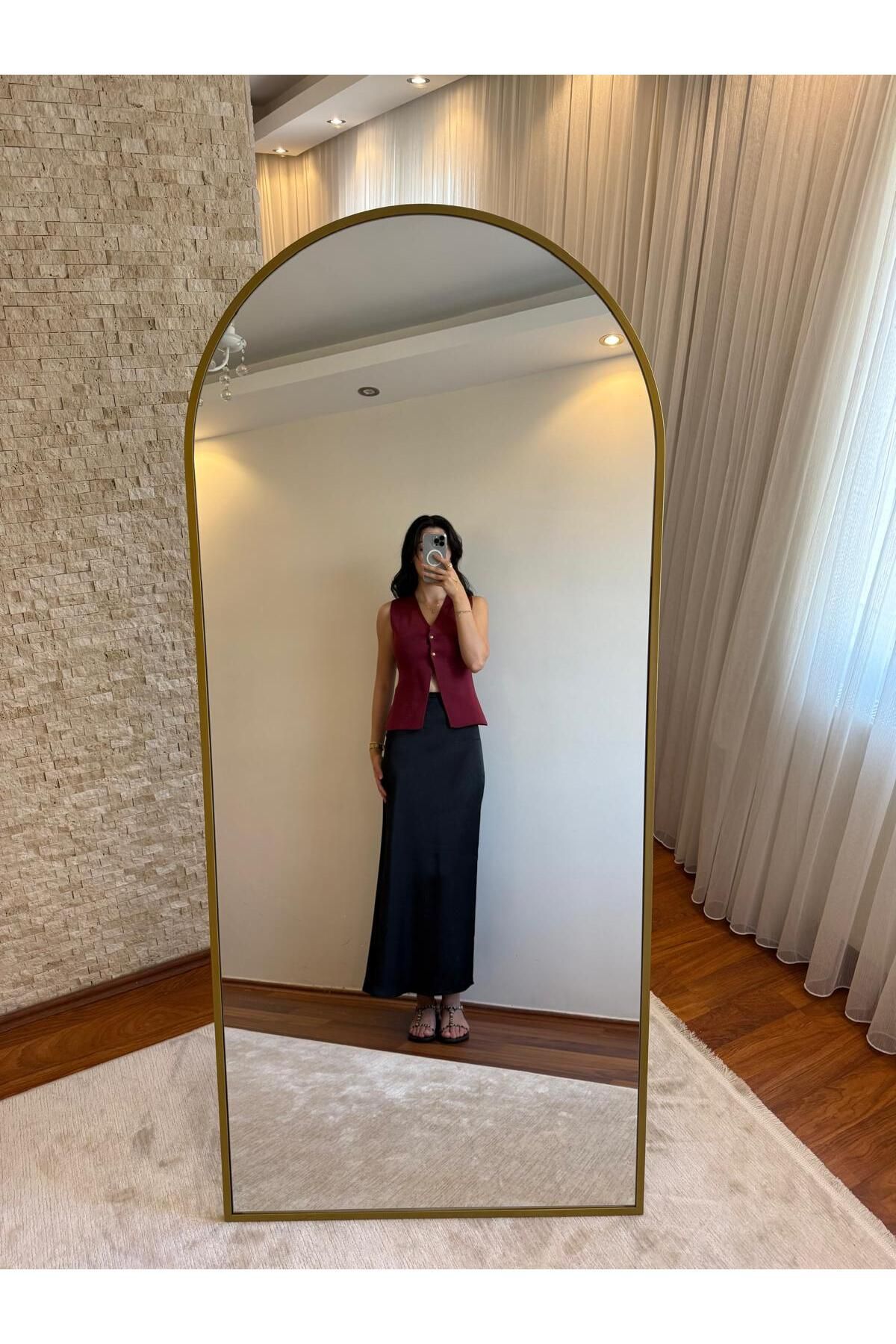 Mihri Atelier Butik SİYAH SATEN ETEK