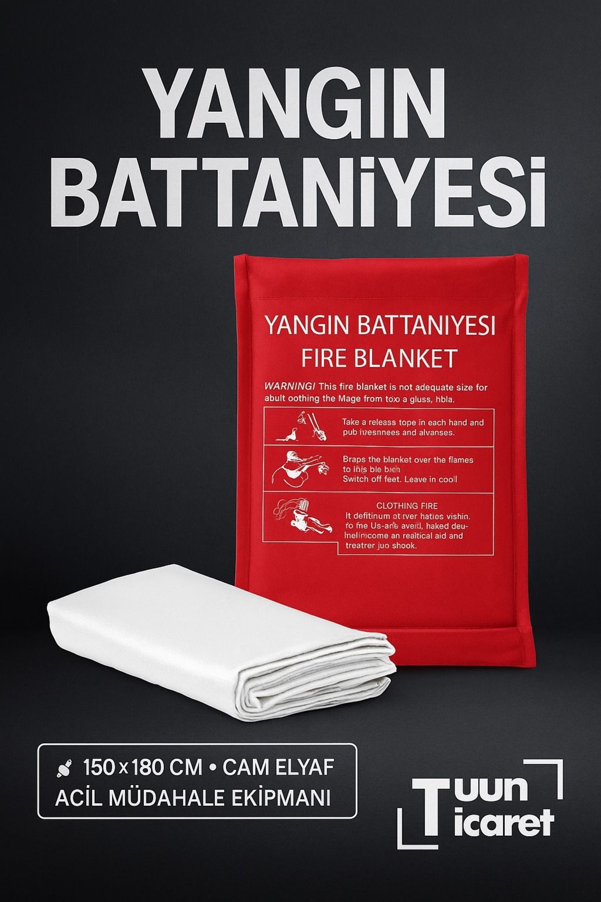 Mapeks Yangın Battaniyesi Fire Blanket 100*100